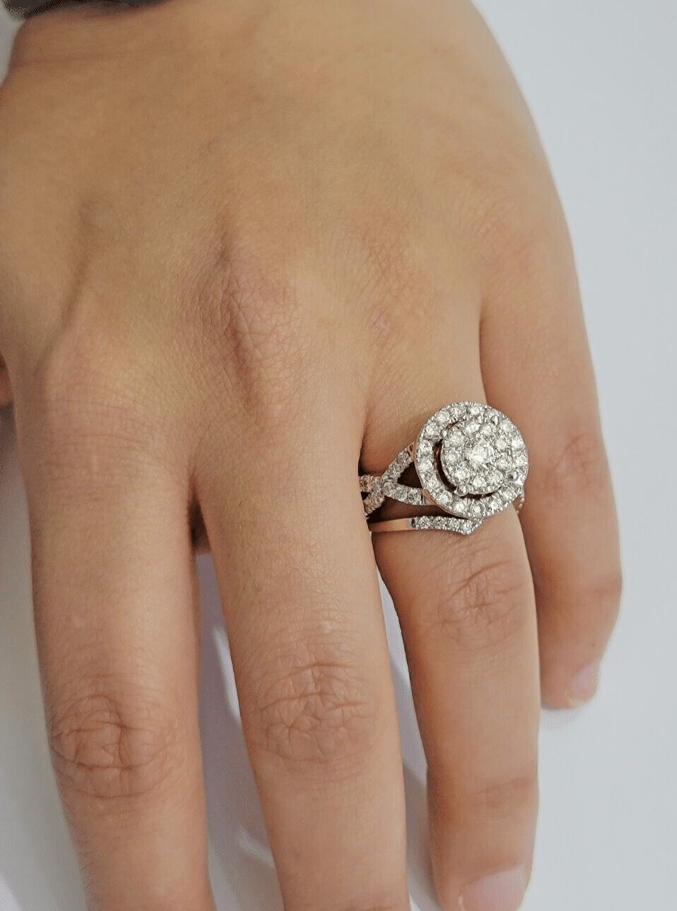 14kt Yellow Gold 2CT Diamond Ring Band Ladies Bridal Set Wedding Engagement SALE - GoldenlinQ