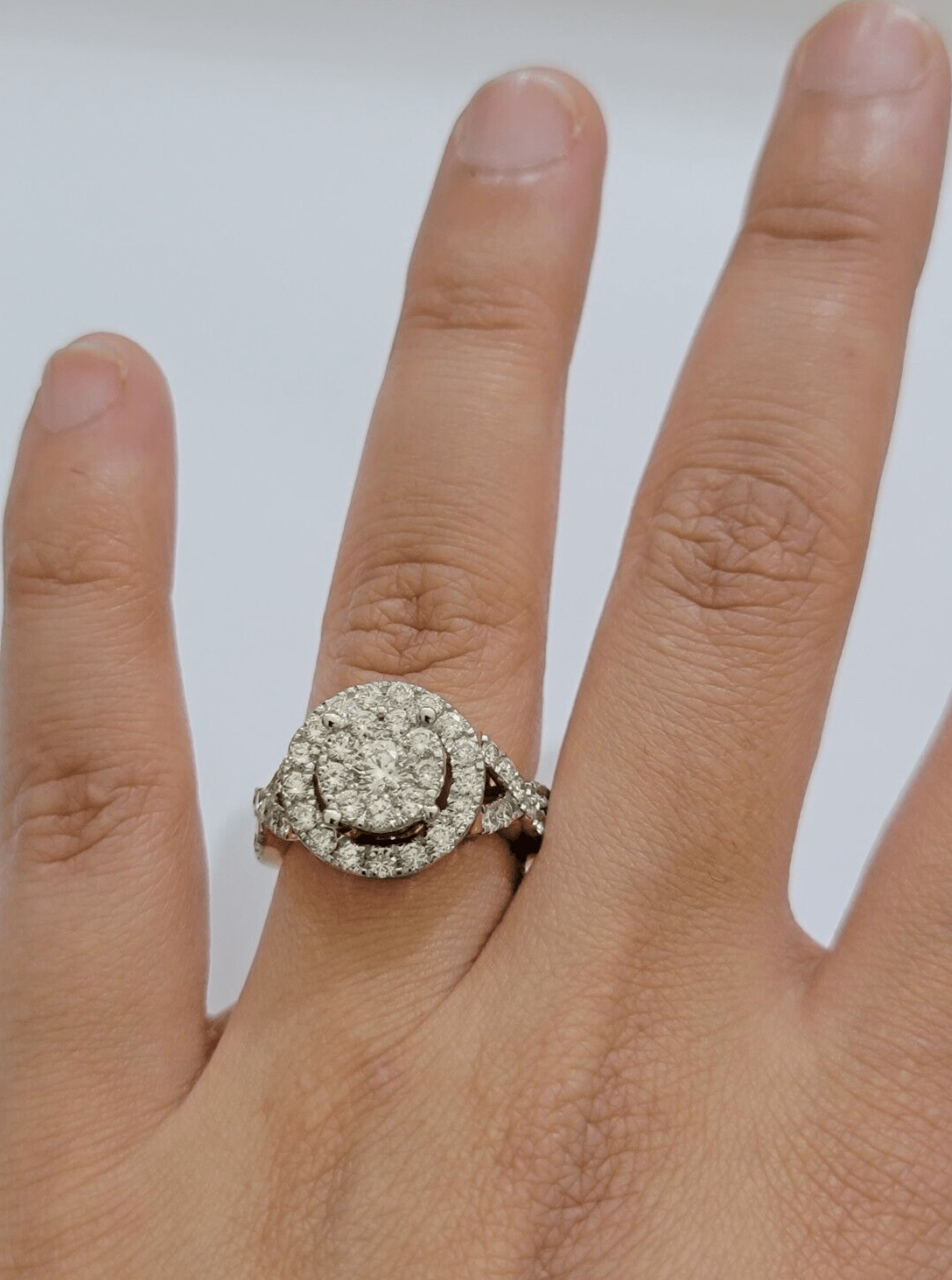 14kt Yellow Gold 2CT Diamond Ring Band Ladies Bridal Set Wedding Engagement SALE - GoldenlinQ