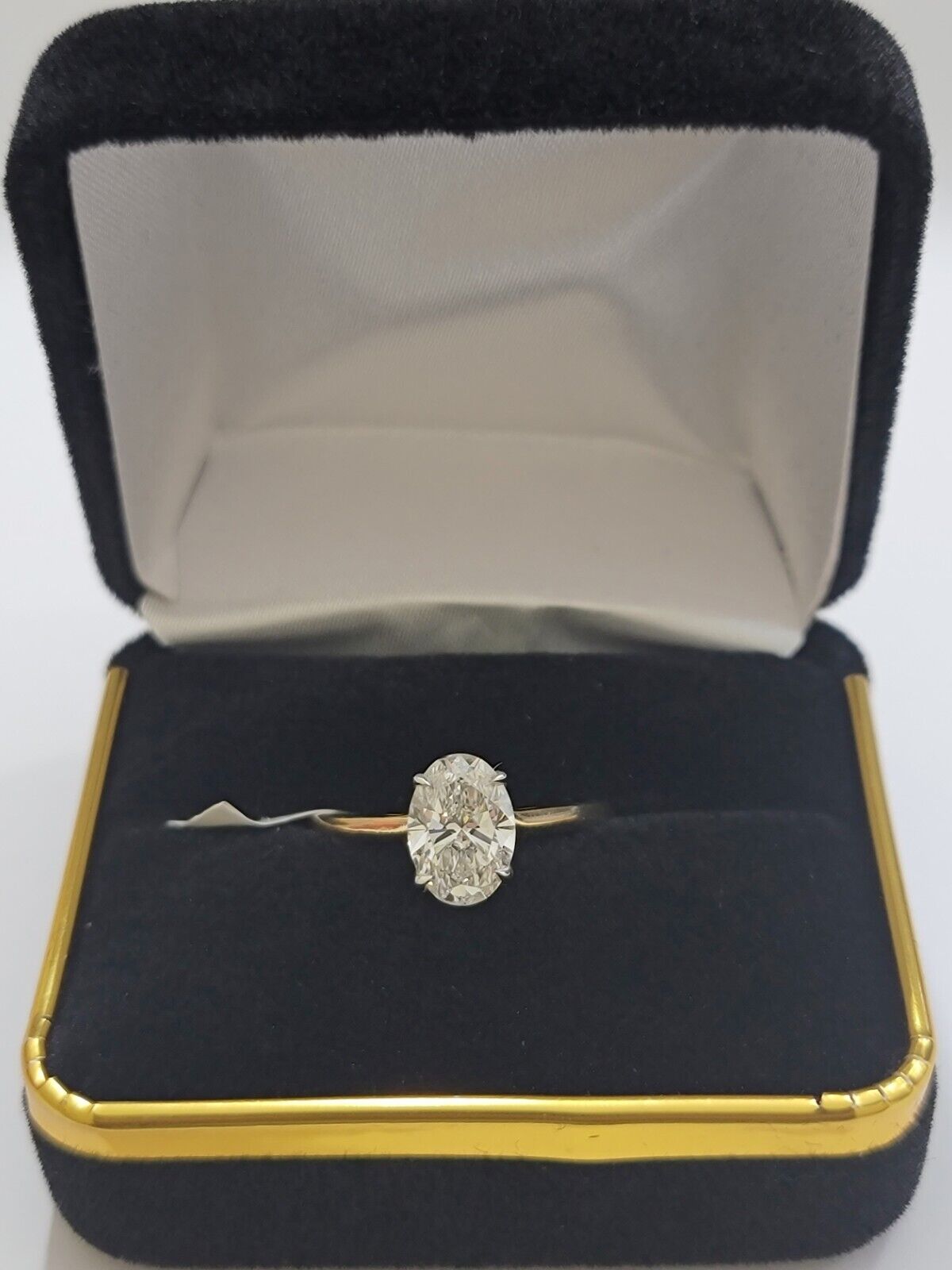 1.50 CT Diamond Solitaire 14k Gold Engagement Wedding Ladies Ring lab - created - GoldenlinQ