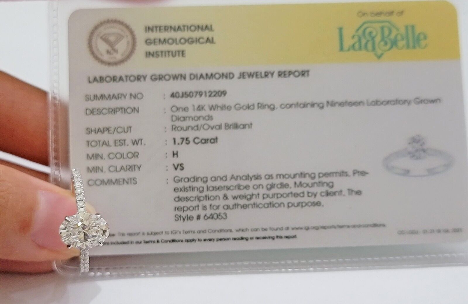 1.75 CT Diamond Solitaire 14k Gold Engagement Wedding Ladies Ring lab - created - GoldenlinQ