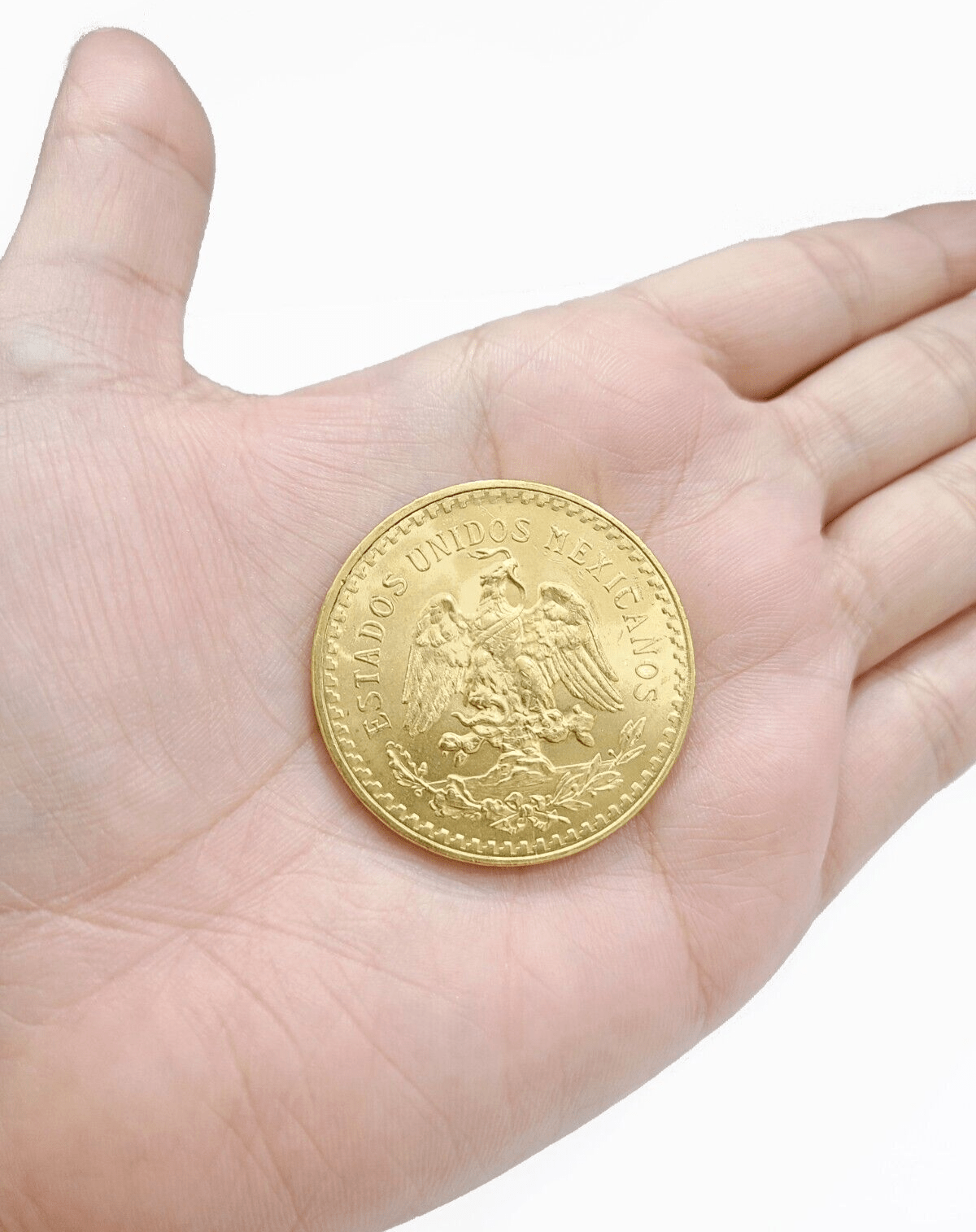 1947 Mexican Centenaro 50 Gold Pesos Coin Solid 22k Yellow Gold Oro Centenario - GoldenlinQ