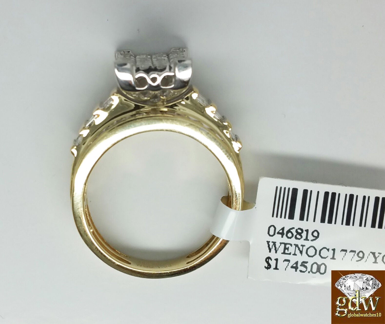 1CT REAL Diamond 10k Yellow Gold ladies Ring Wedding Anniversary Women Ring REAL - GoldenlinQ