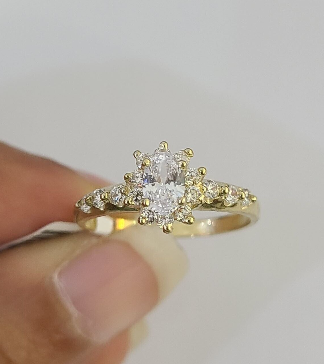 Real 10k Yellow Gold Ring Wedding Engagement Casual 10Kt Genuine All Sizes