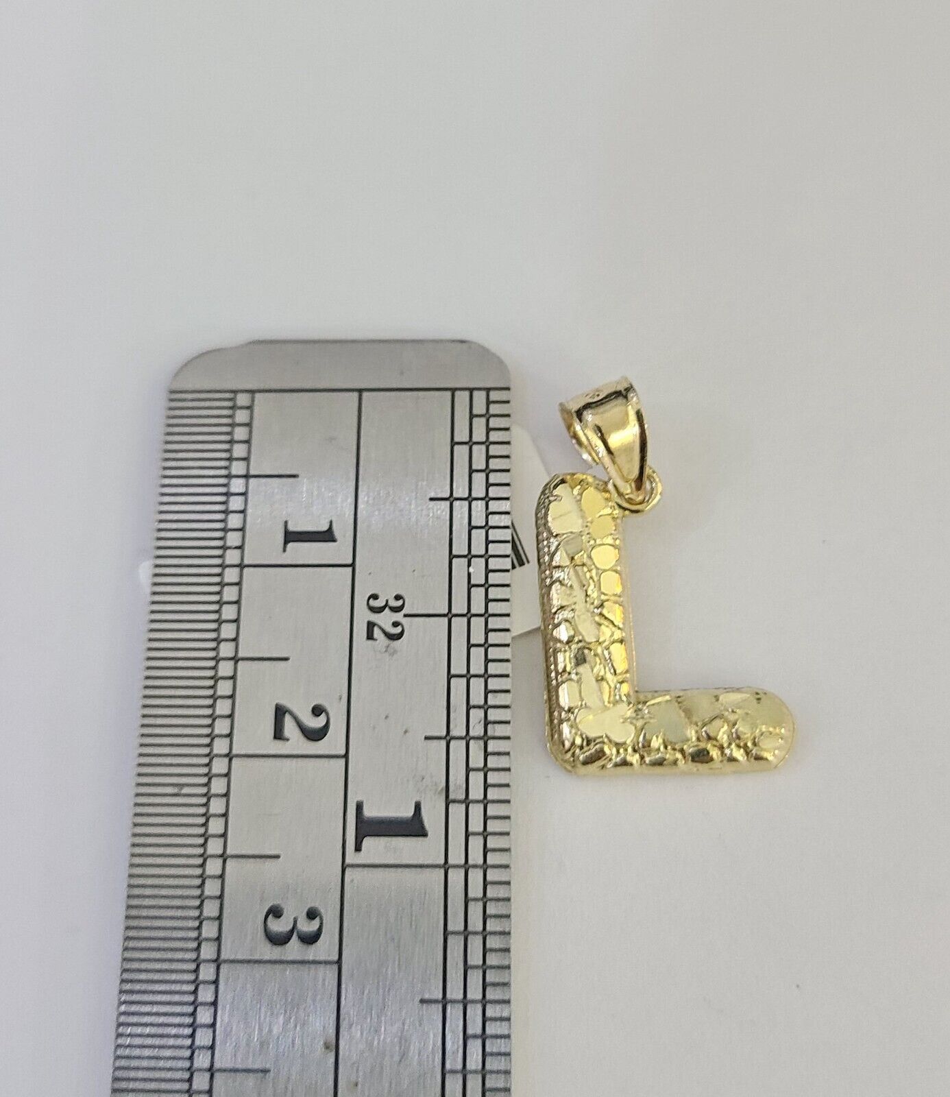 10k Gold Initial L Charm Rope Chain 16"-26" 2.5mm SET Necklace Alphabet Pendant