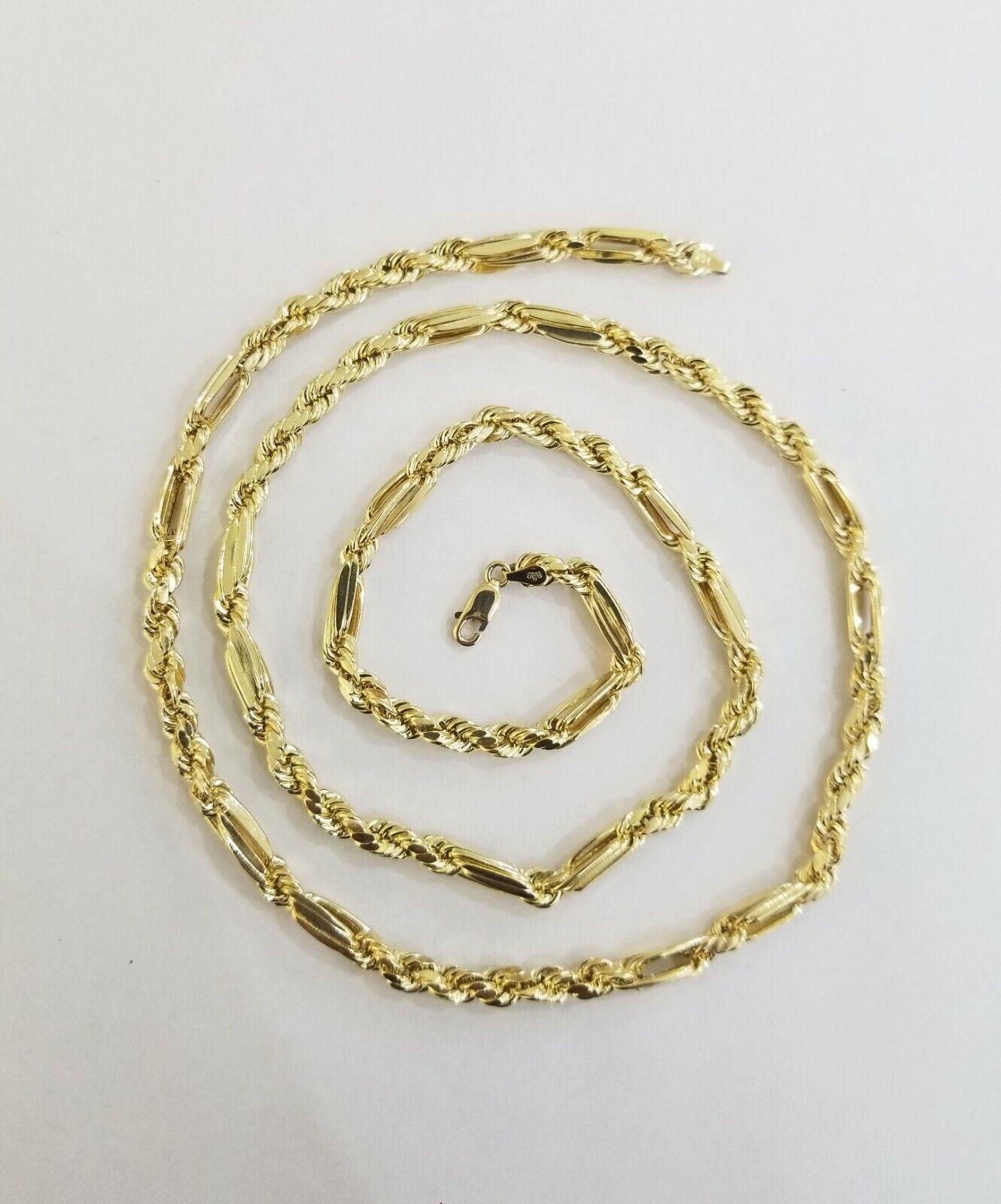 10k REAL Yellow Gold Milano Rope chain 20" 22" 24" Gold necklace Men Women 4.5mm