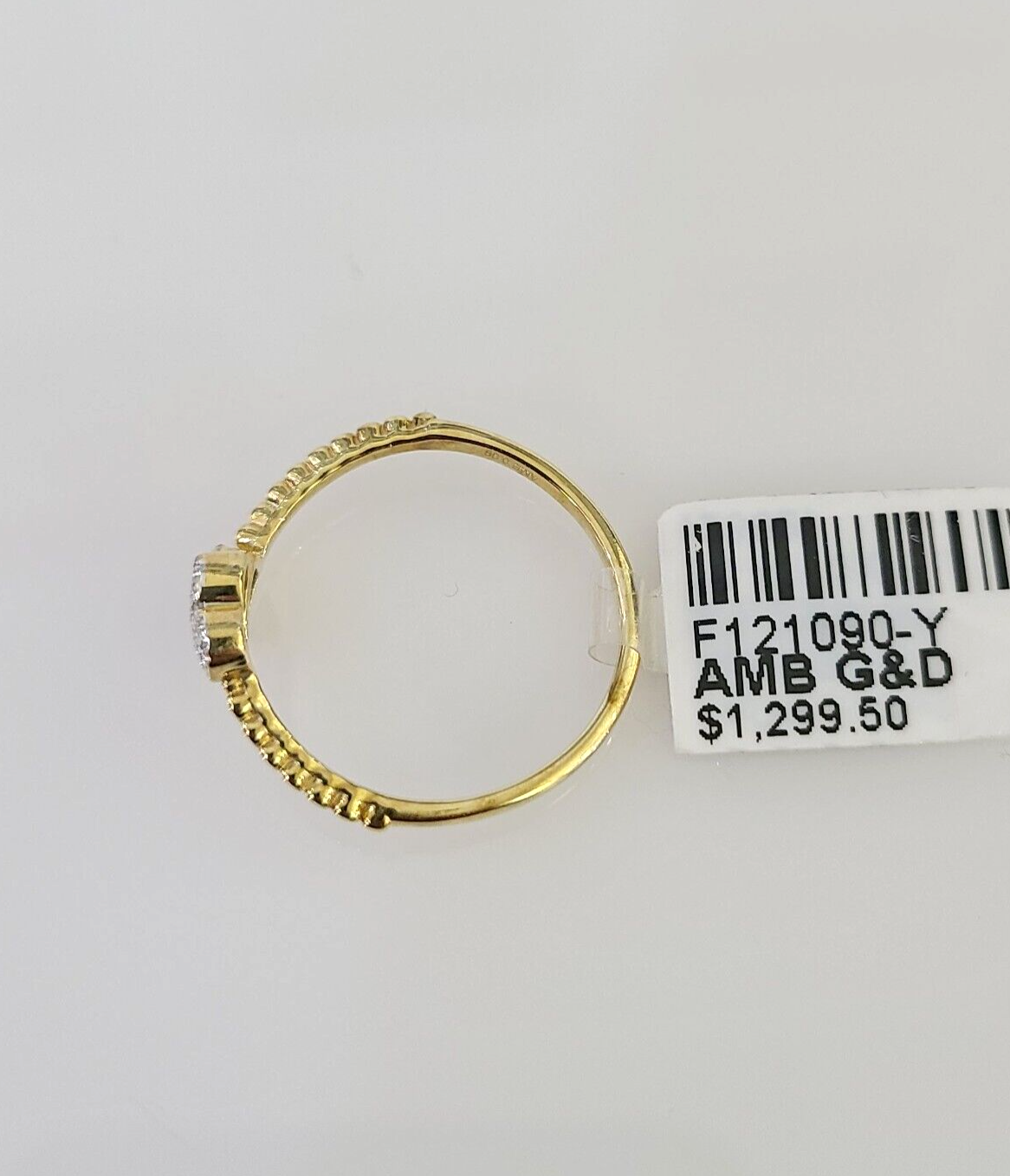 Real 10k Hearts Diamond Ladies Ring Women Casual 10Kt Yellow Gold All Sizes