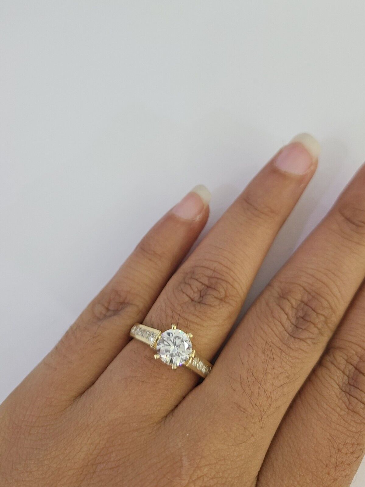 Real 10k Yellow Gold Ring Wedding Engagement Casual 10Kt Genuine All Sizes