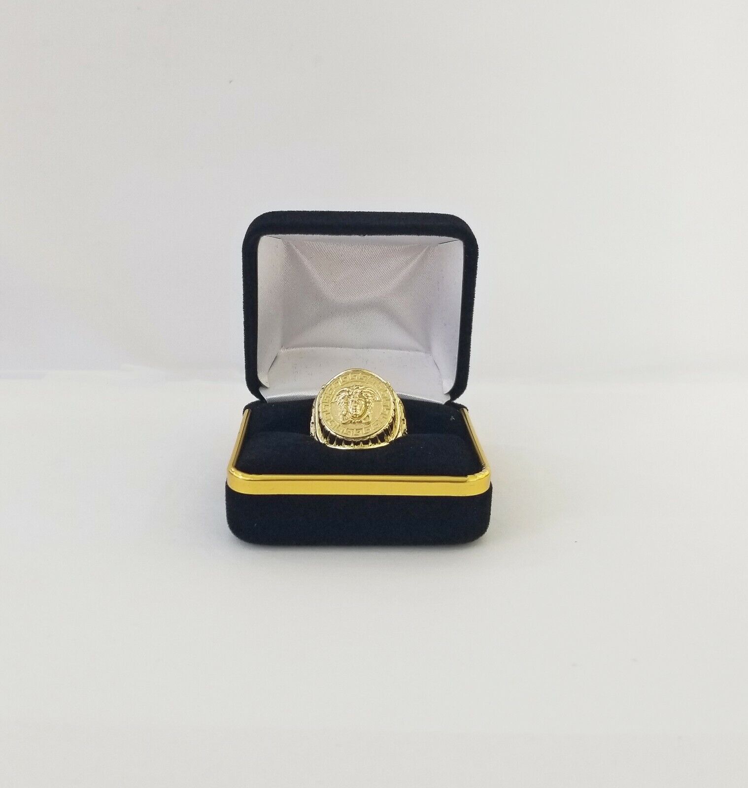 Real 10k gold circular sizable ring ,10kt yellow size 11 Casual Circle Band Men
