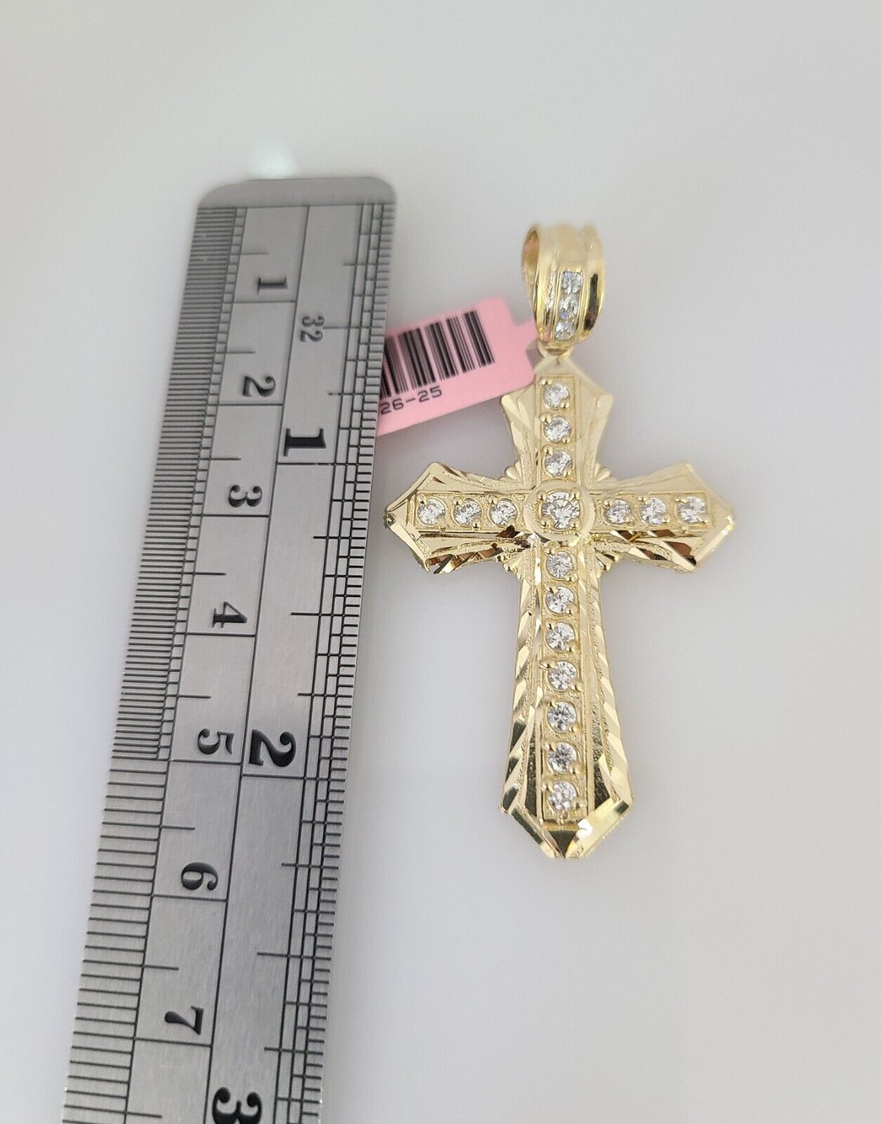 14k Gold Rope Chain Necklace Set 6mm Jesus Cross Charm Pendant 18"-28" inch