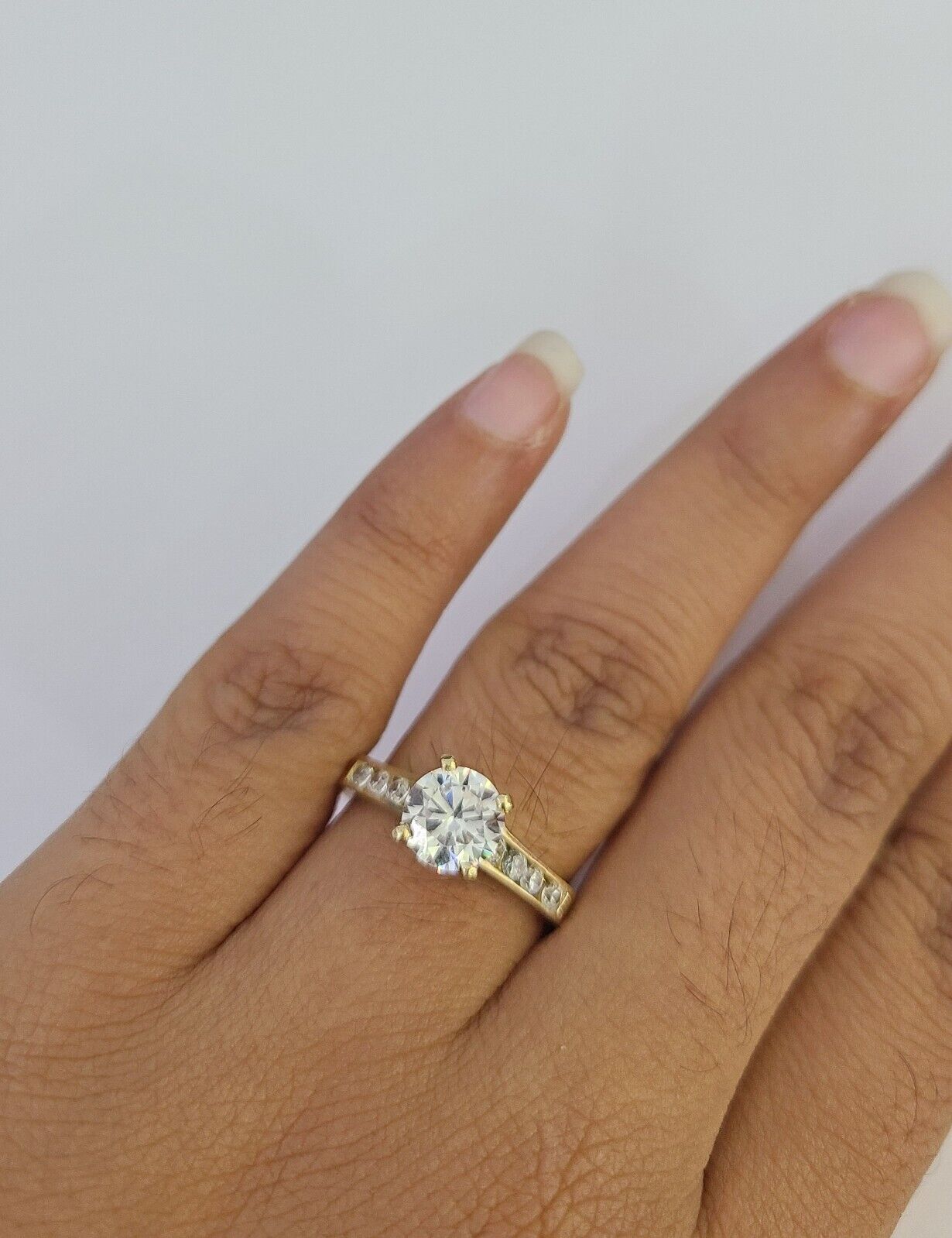 Real 10k Yellow Gold Ring Wedding Engagement Casual 10Kt Genuine All Sizes