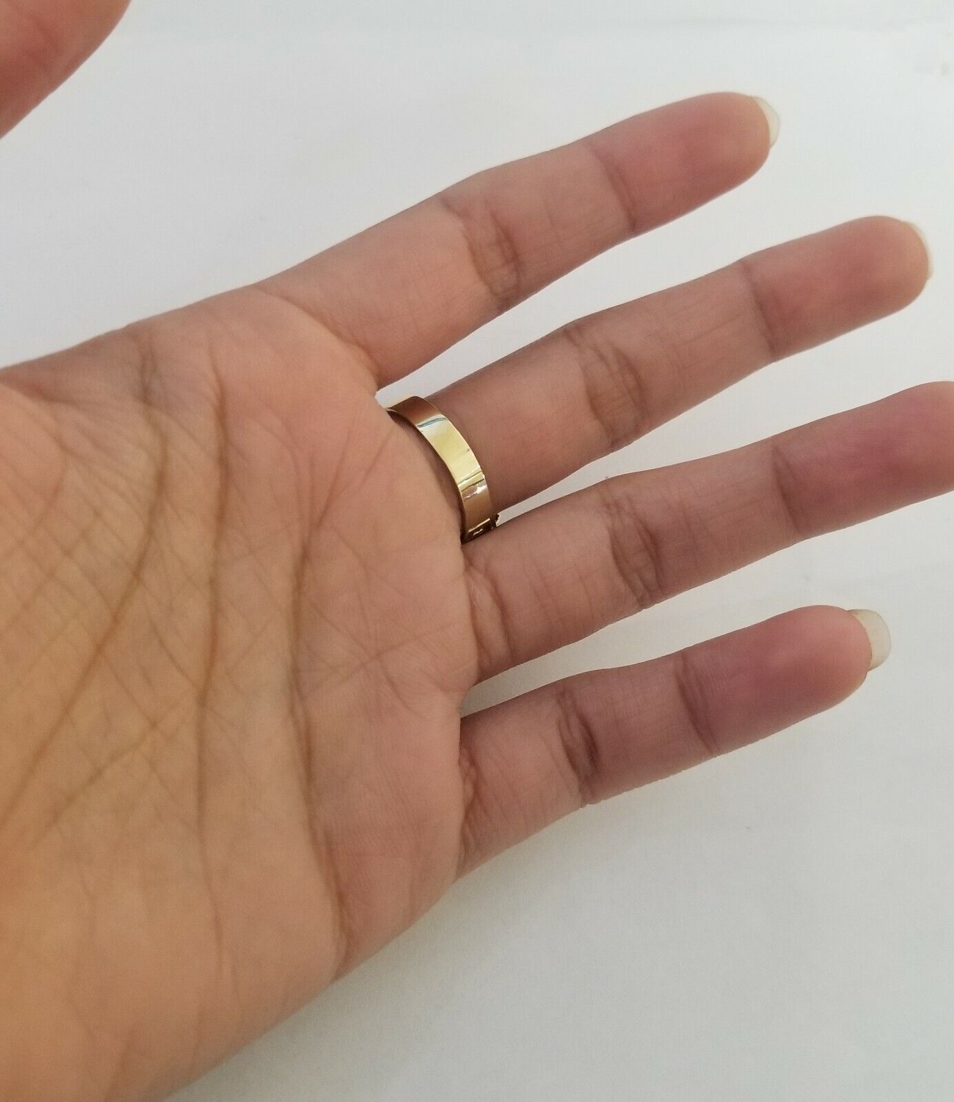 Real 10k gold circular sizable ring ,10kt yellow size 11 Casual Circle Band Men
