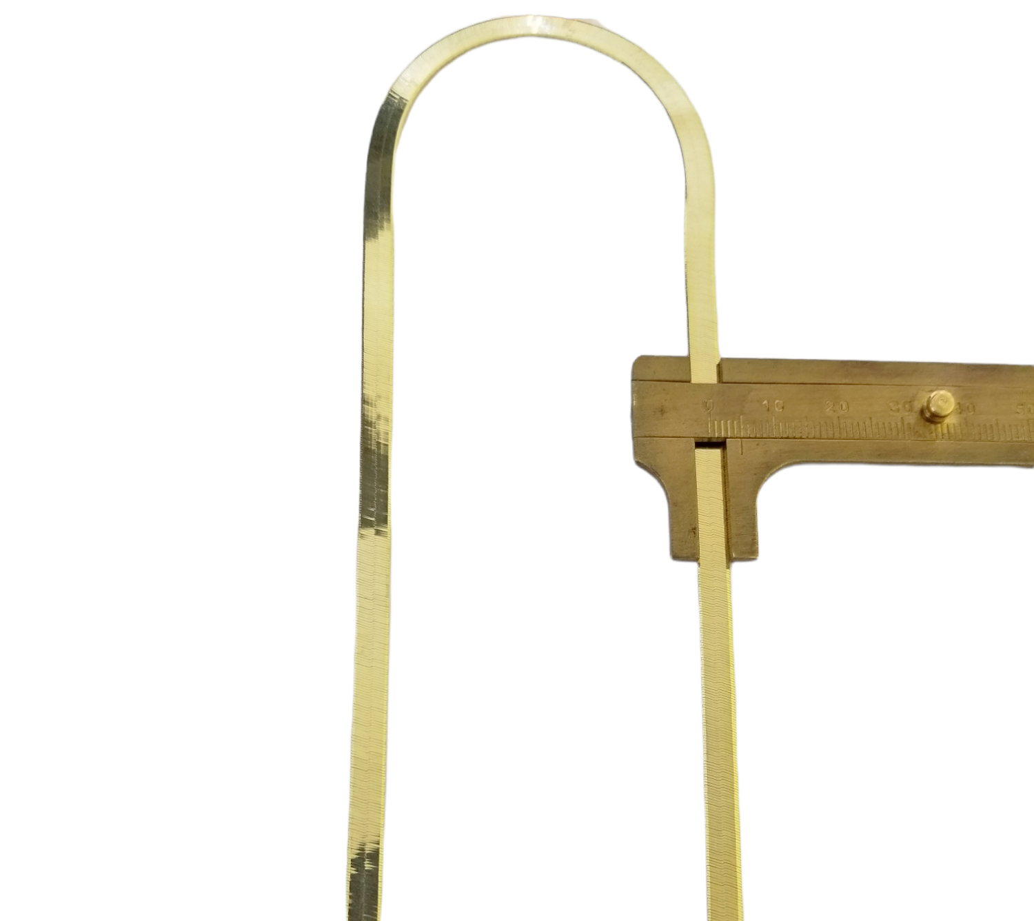 Real 10K Yellow Gold 5mm Herring Bone Chain Necklace 20 Inch Lobster lock