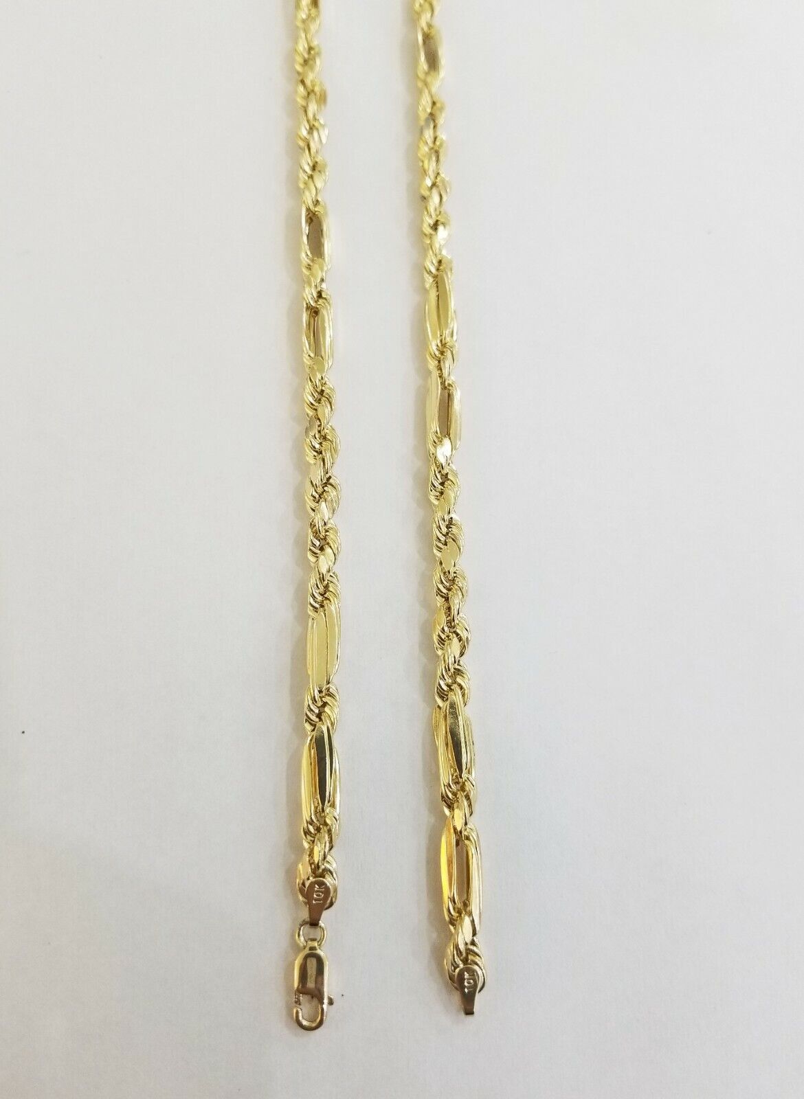 10k REAL Yellow Gold Milano Rope chain 20" 22" 24" Gold necklace Men Women 4.5mm