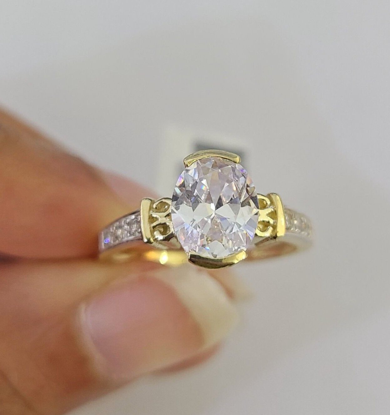 Real 10k Yellow Gold Ring Wedding Engagement Casual 10Kt Genuine All Sizes