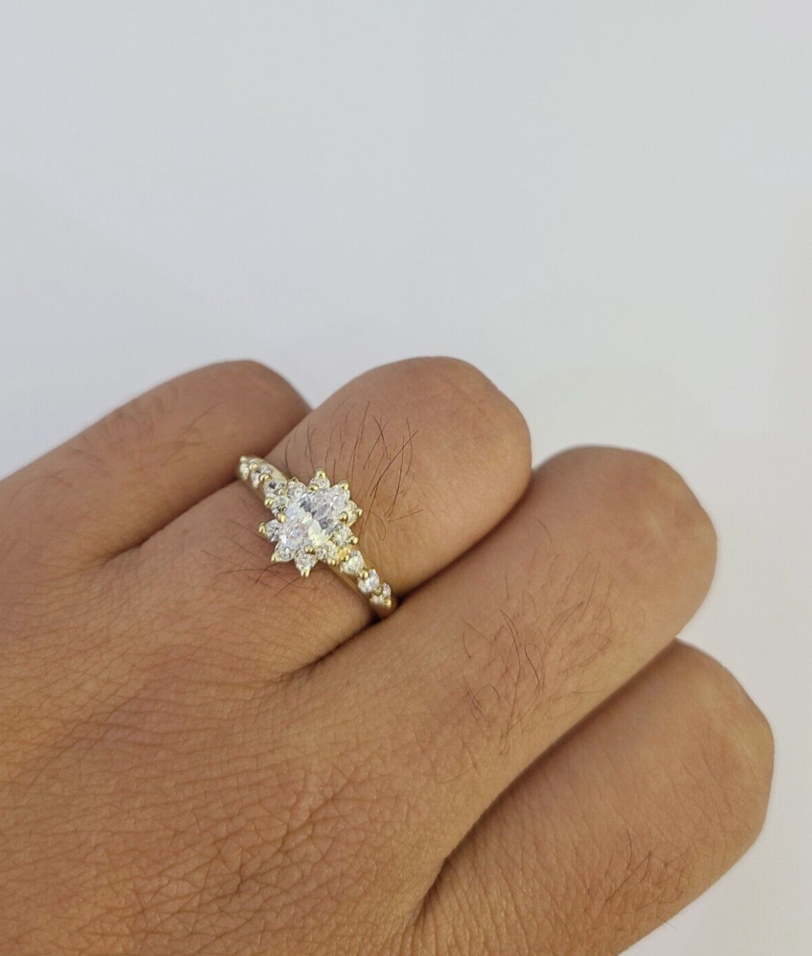 Real 10k Yellow Gold Ring Wedding Engagement Casual 10Kt Genuine All Sizes