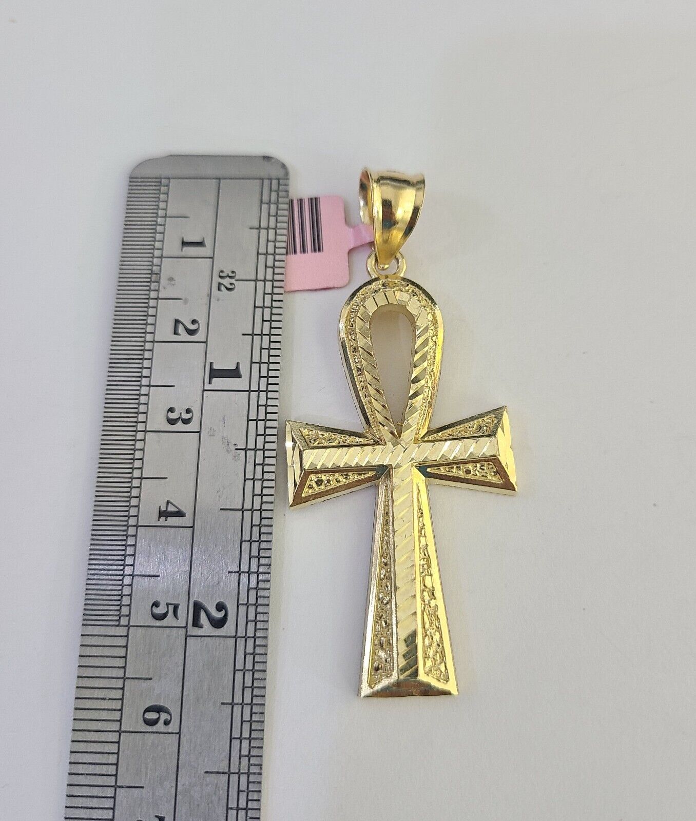 Real 14k Chain Cross Charm Set Miami Cuban Link 5mm 18"-30" Necklace Pendant