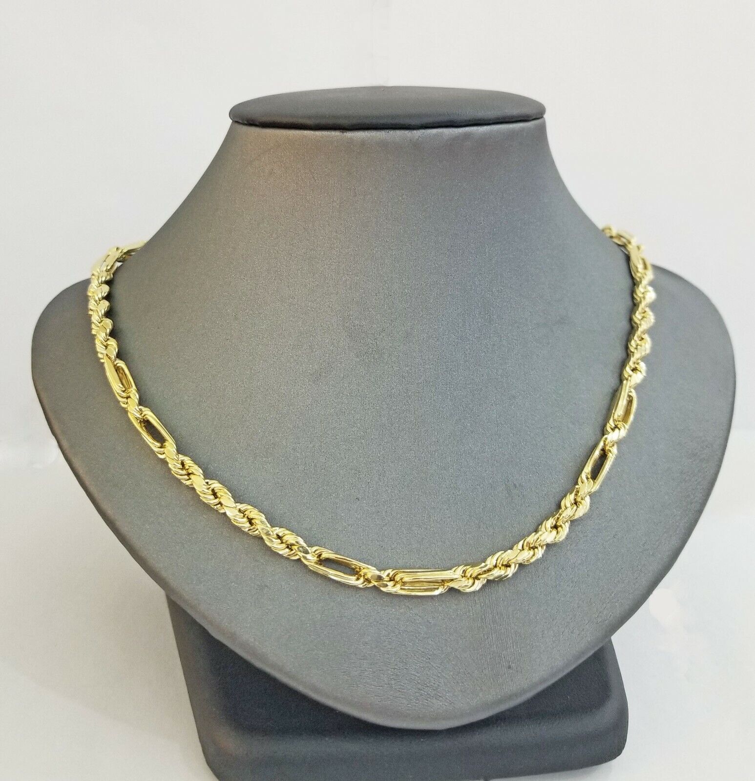 10k REAL Yellow Gold Milano Rope chain 20" 22" 24" Gold necklace Men Women 4.5mm