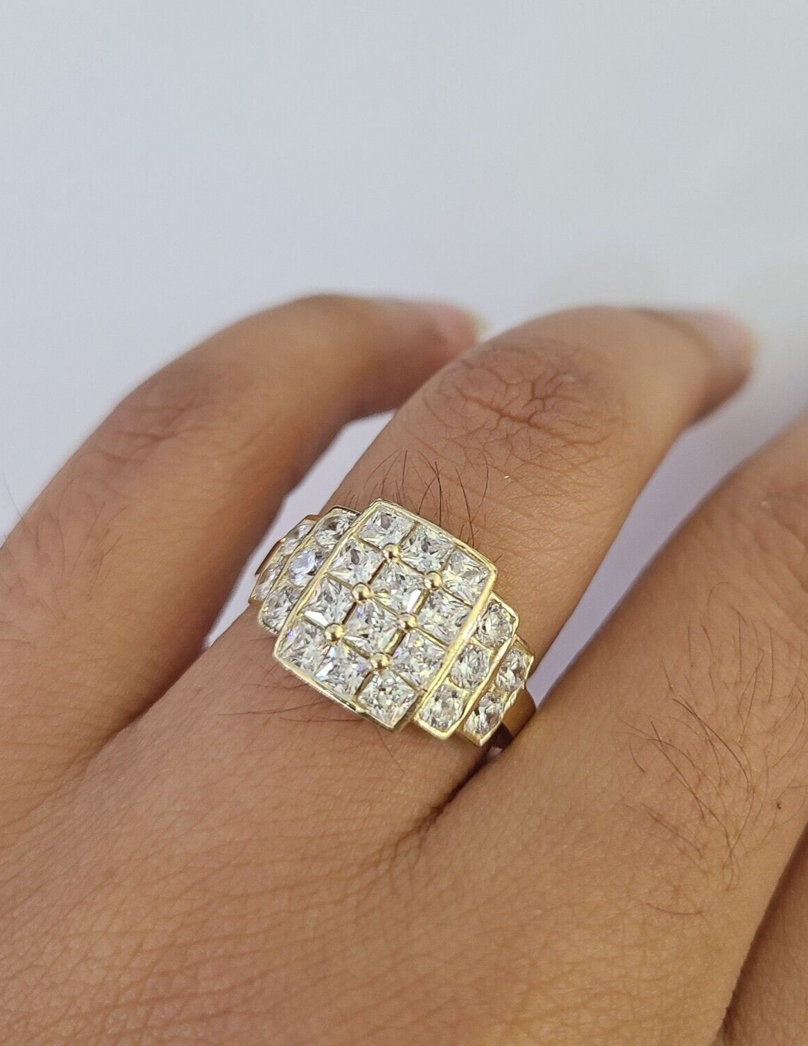 Real 10k Yellow Gold Ring Wedding Engagement Casual 10Kt All Sizes