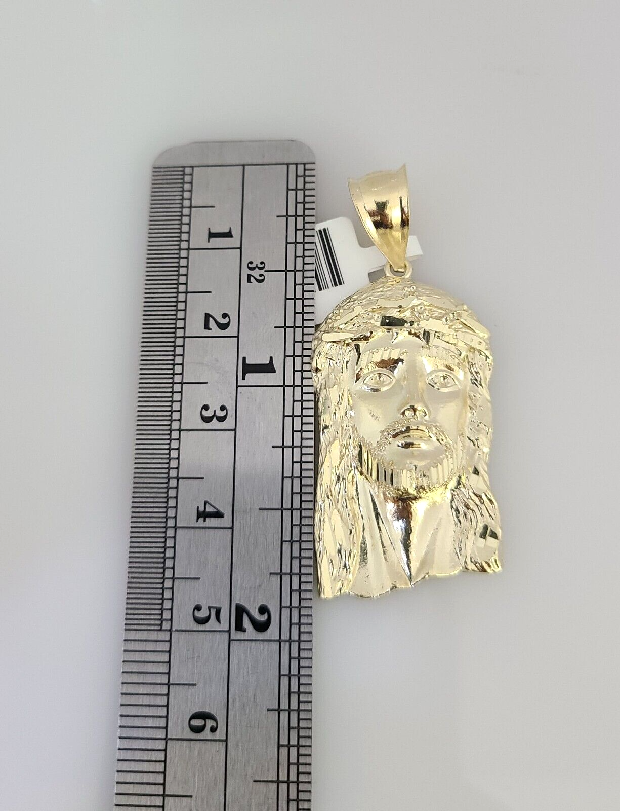 10K Solid Gold Miami Cuban Chain SET Jesus Head Pendant Charm 18"-26" 2.5mm