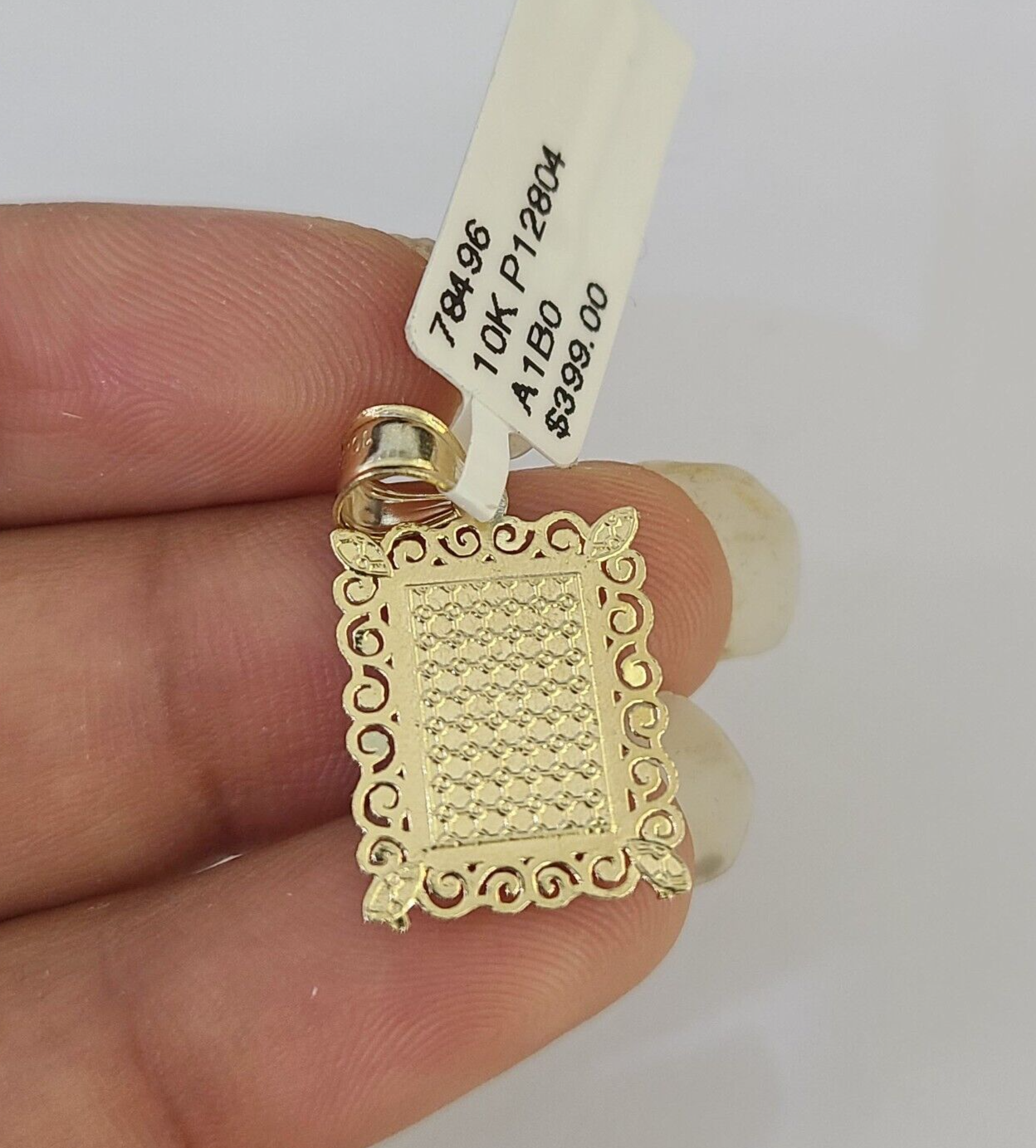 10k Gold Initial I Charm Rope Chain 16"-26" 2.5mm SET Necklace Alphabet Pendant