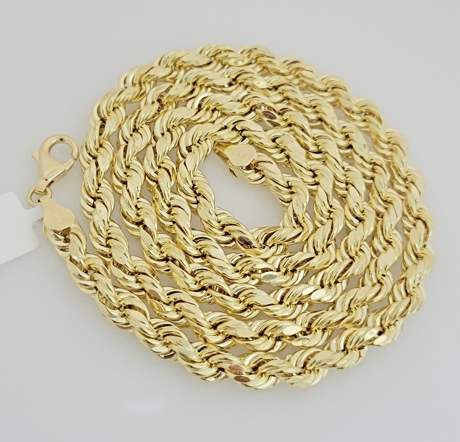 10k Yellow Gold Rope Necklace Chain 7mm 20" 22" 24" 26" 28" 30 Inch REAL 10k Men