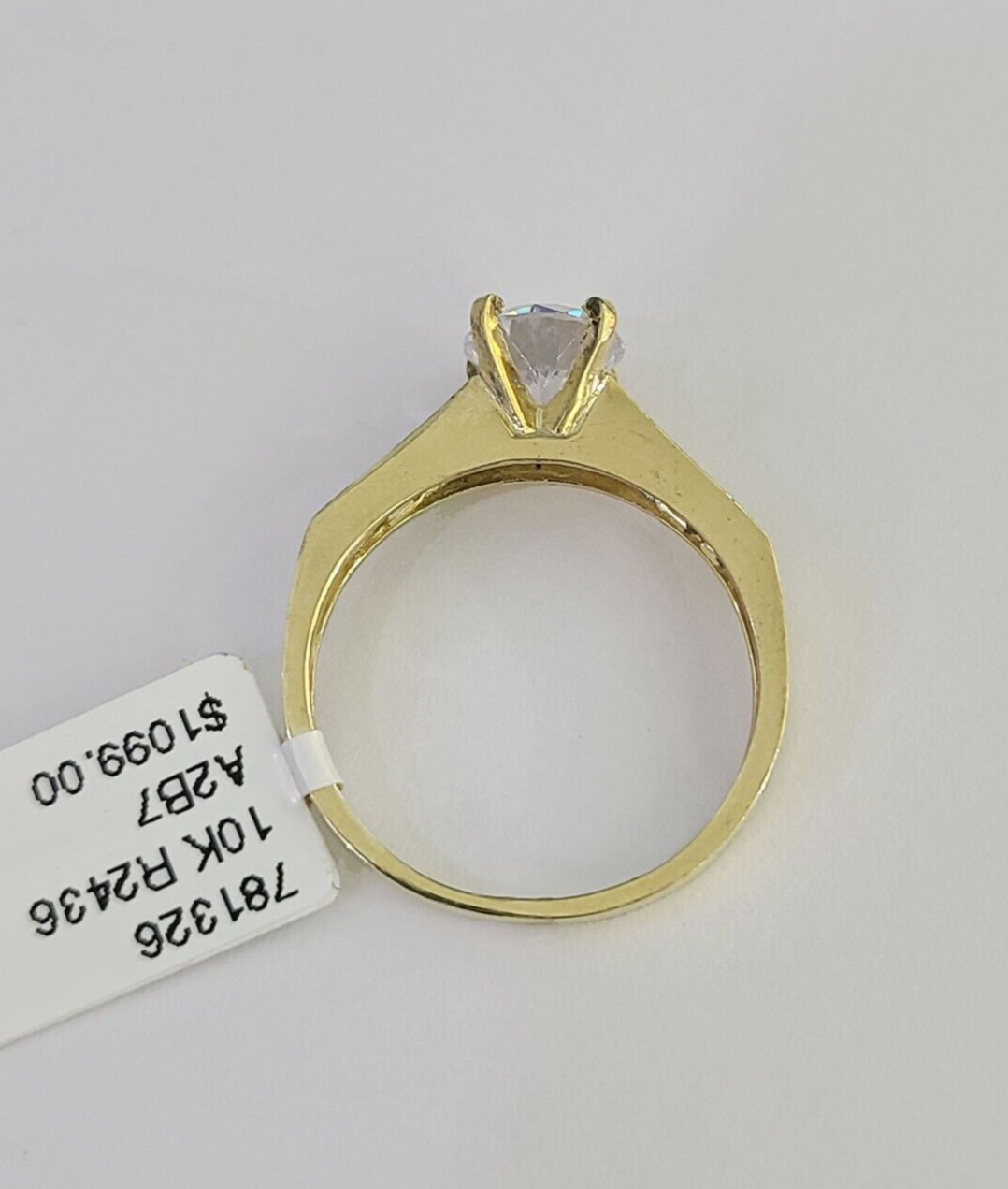 Real 10k Yellow Gold Ring Wedding Engagement Casual 10Kt Genuine All Sizes