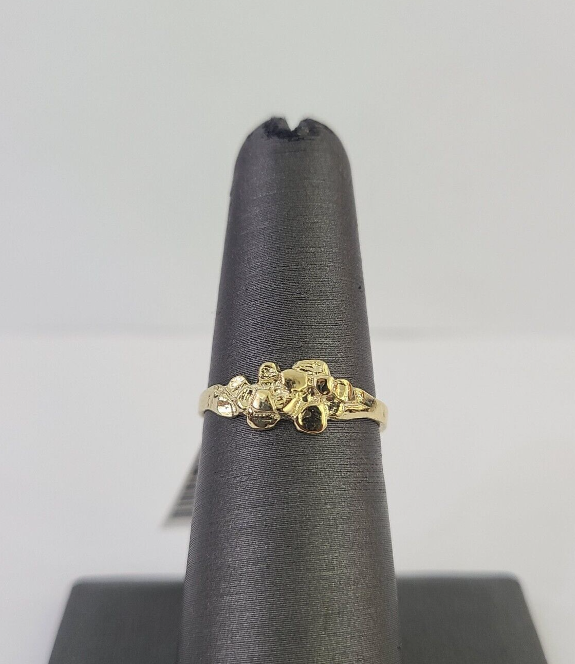Real 10k Nugget Ring Yellow Gold Casual Ring 10kt Genuine All Sizes
