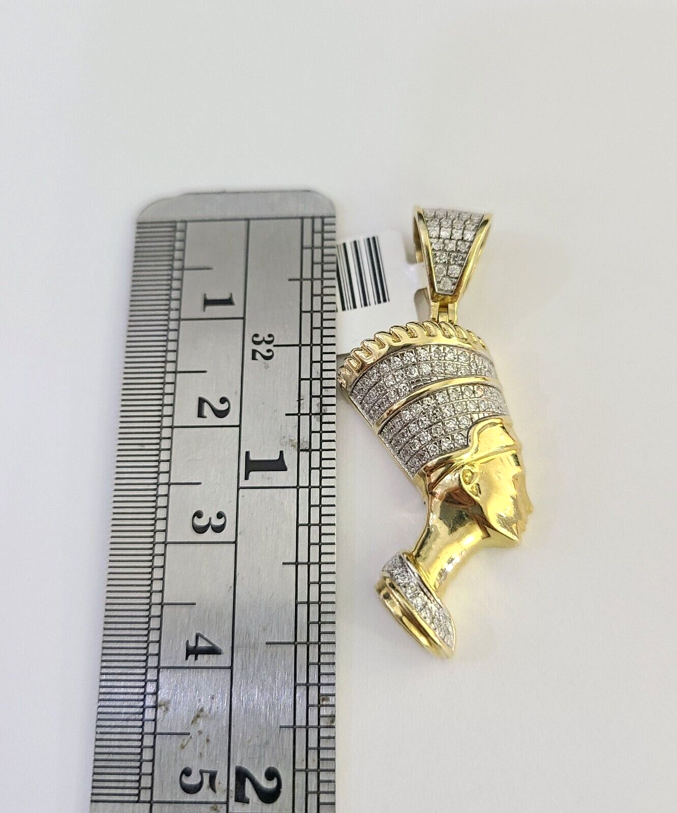 10k Miami Cuban Chain Diamond Egypt Queen Charm Set 4mm 18"-28" Necklace Gold