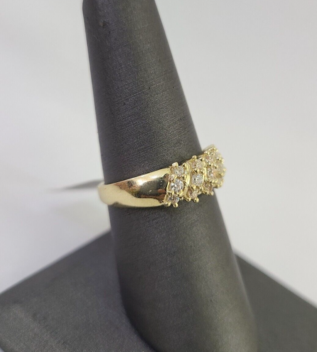 Real 10k Yellow Gold Ring Wedding Engagement Casual 10Kt Genuine All Sizes
