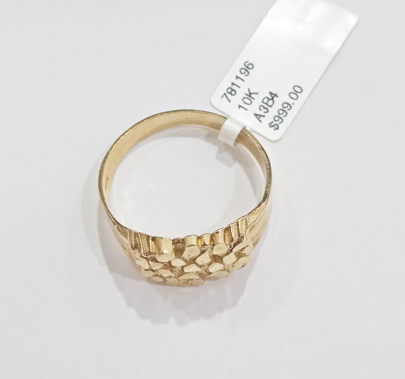 Real 10k Yellow Gold Nugget Ring Band All Sizes 10kt gold Casual  Pinky