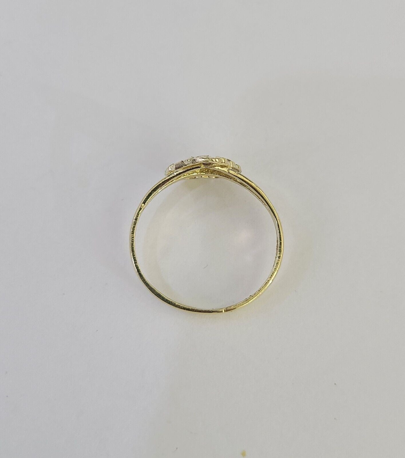 Real 10k Nugget Heart Ring Band Wedding Engagement Women Yellow Gold All Sizes