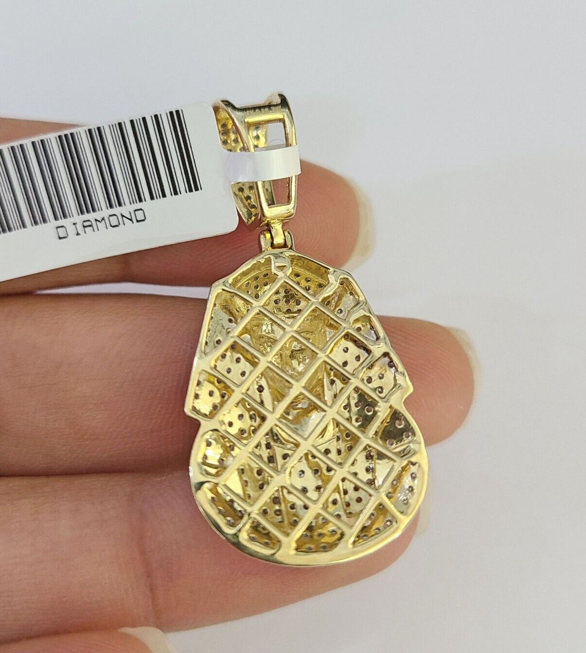 10k Miami Cuban Chain Diamond Pharaoh Charm Set 4mm 18"-28" Necklace Gold