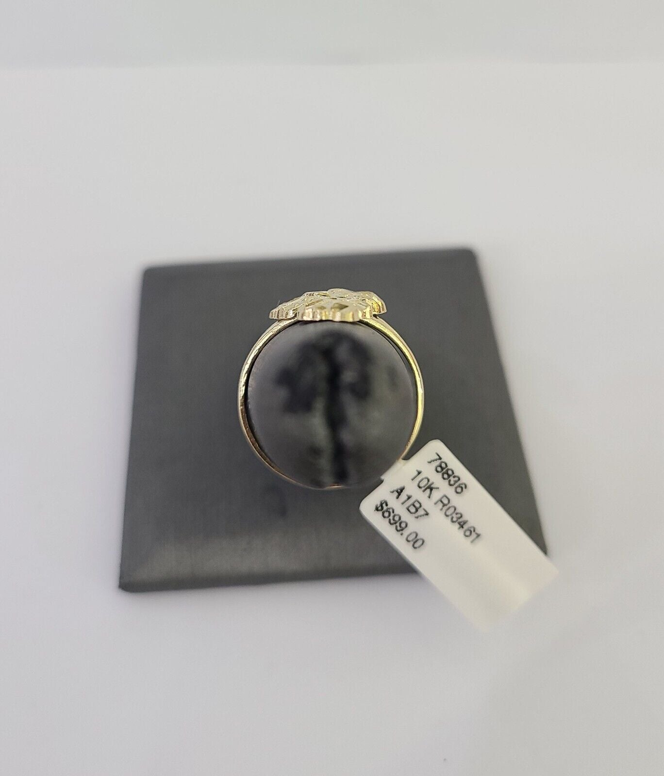 Real 10k Nugget Ring Yellow Gold Casual Ring 10kt Genuine All Sizes