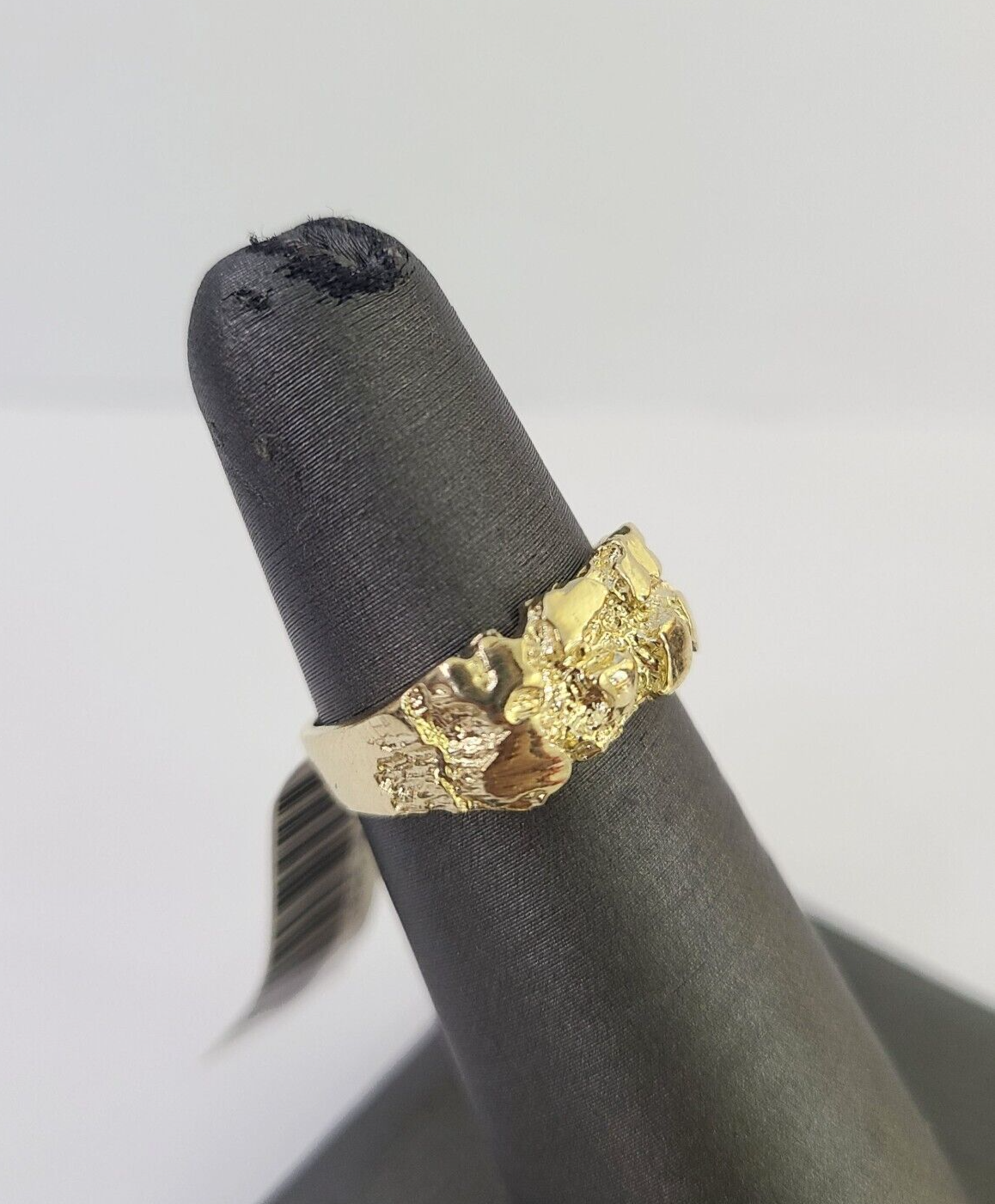 Real 10k Nugget Ring Yellow Gold Casual Ring 10kt Genuine Kids All Sizes