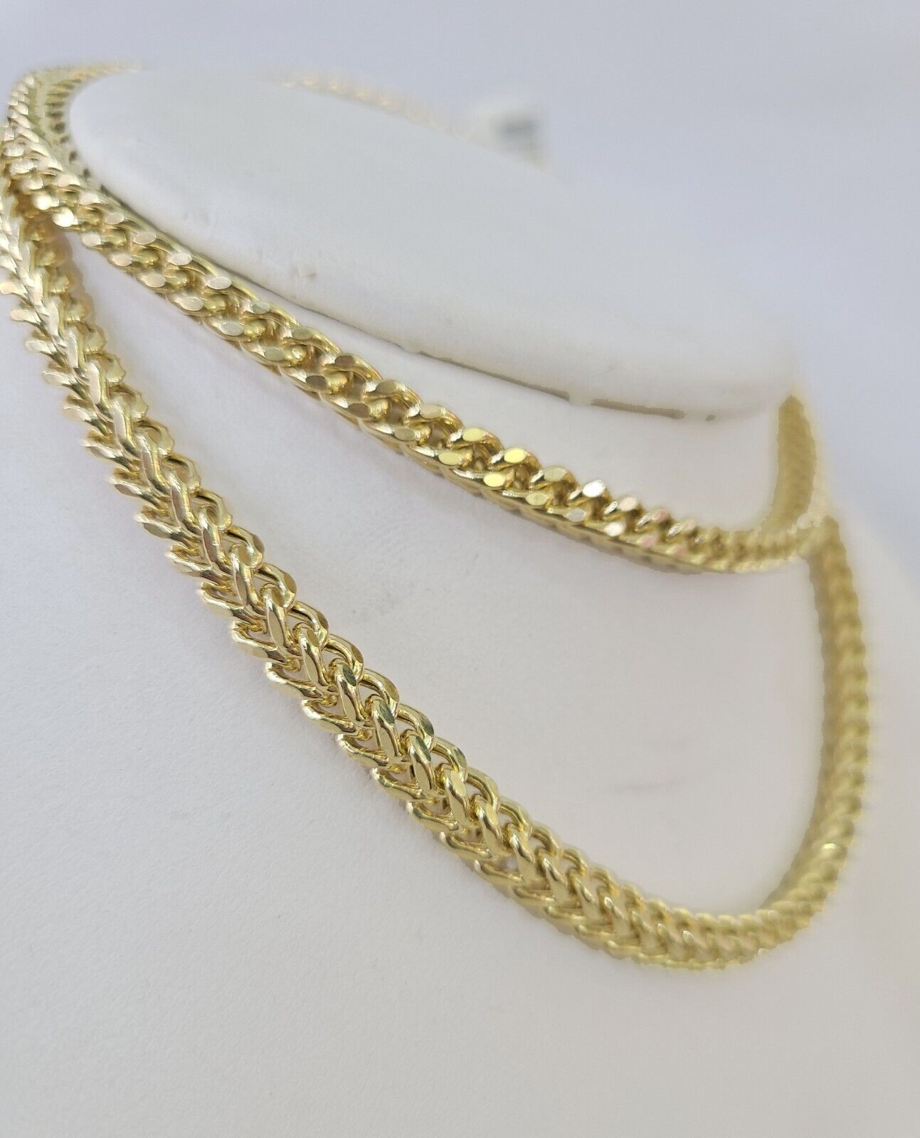 Real 10k Franco Chain Yellow gold 4mm 18inch necklace lobster lock 10kt