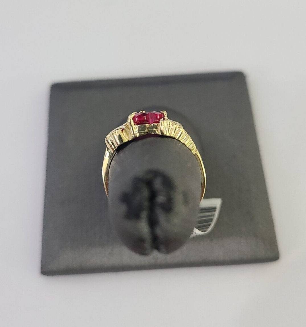 Real 10k Yellow Gold Hearts Ring Wedding Engagement Casual 10Kt Genuine All Sizes