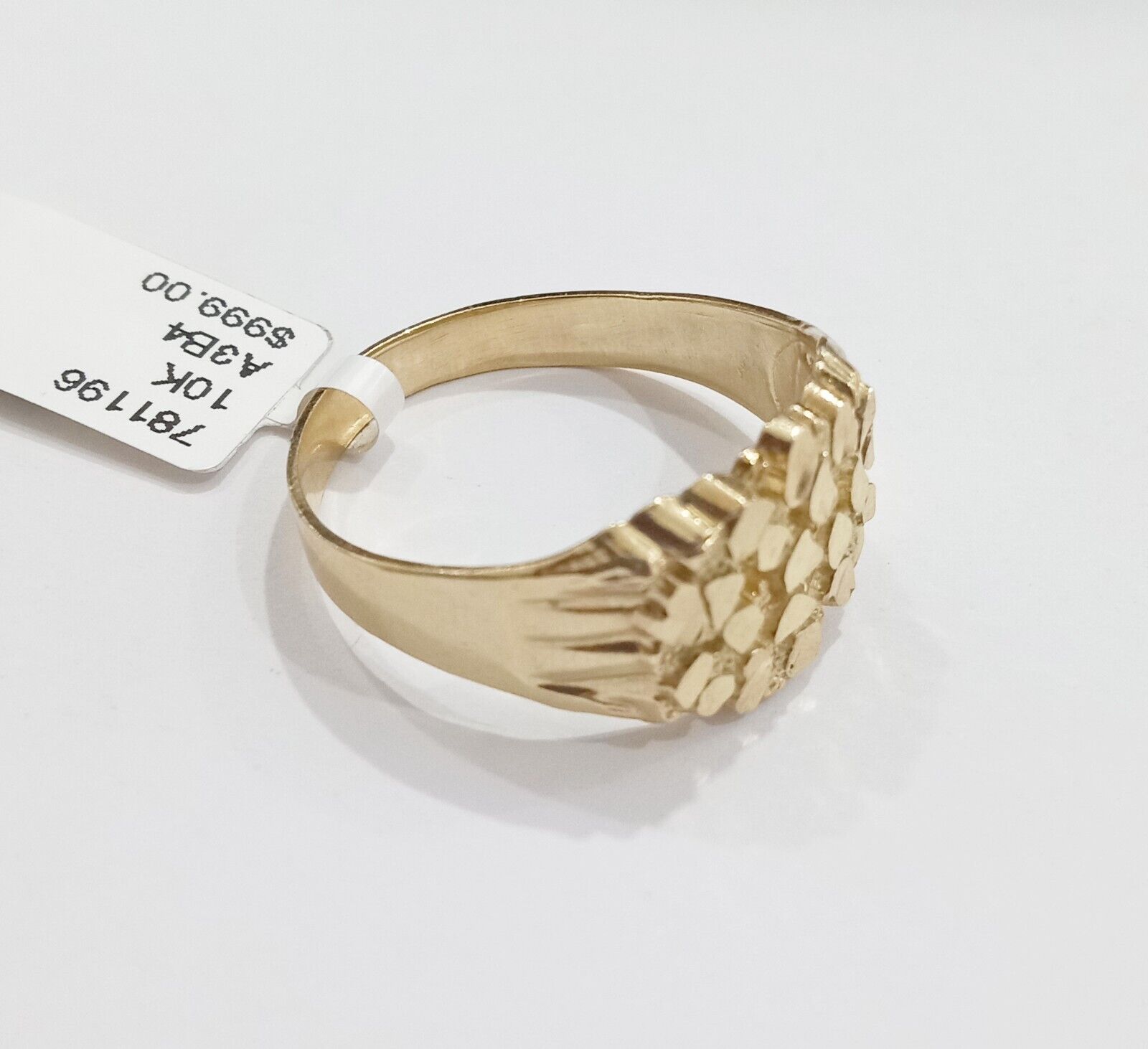 Real 10k Yellow Gold Nugget Ring Band All Sizes 10kt gold Casual  Pinky