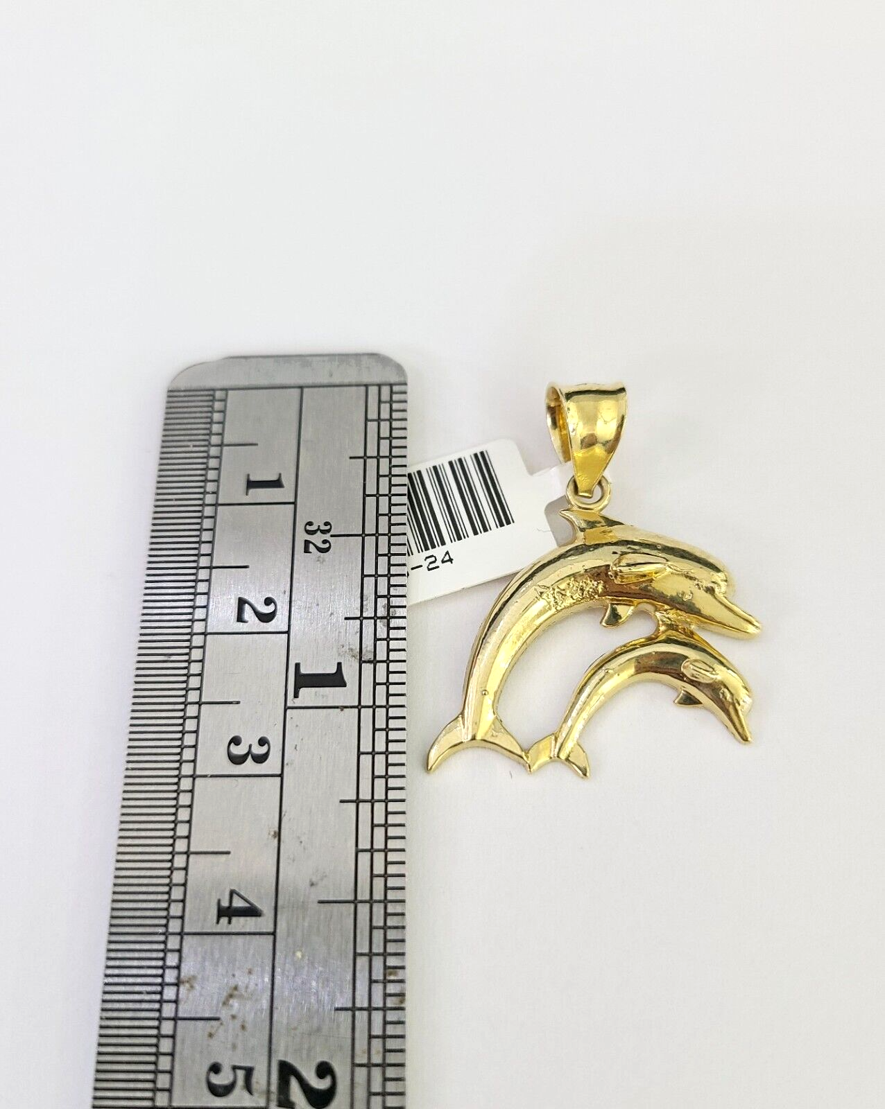 10k Solid Rope Chain 2mm Dolphin Pendant Charm Necklace SET 18-22" Ladies Yellow