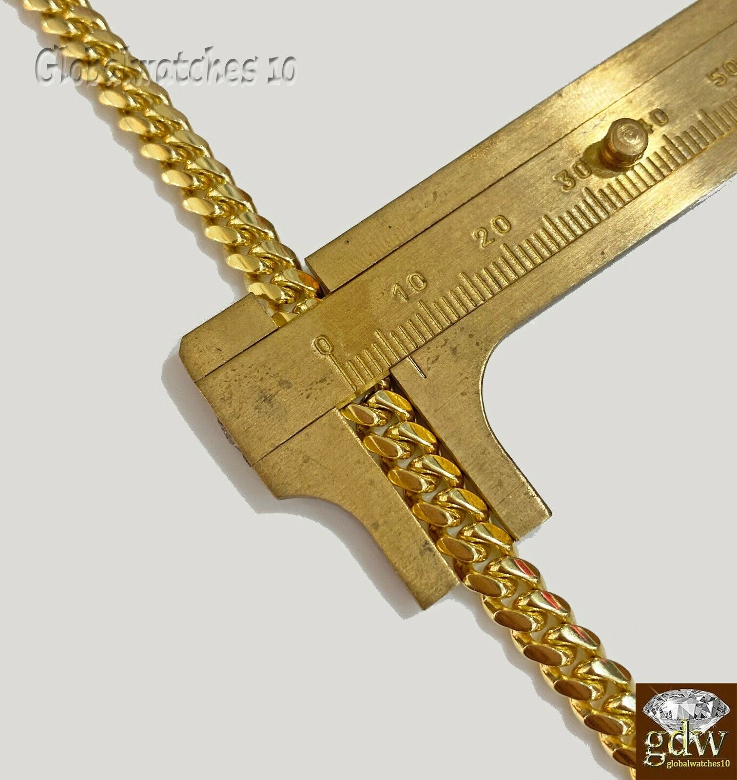 6mm Solid 10k Yellow Gold Miami Cuban Bracelet Box Lock strong Link 8 Inch Heavy - GoldenlinQ
