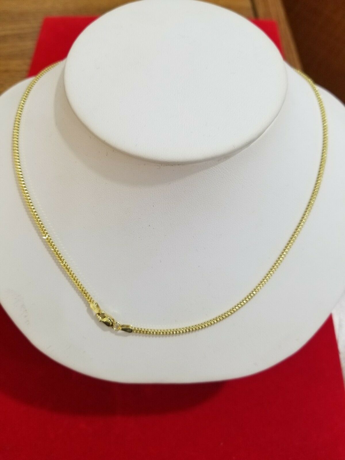 Ladies 10k Yellow Gold Necklace Franco Chain 16" - 26" For Pendant REAL Gold,Women - GoldenlinQ