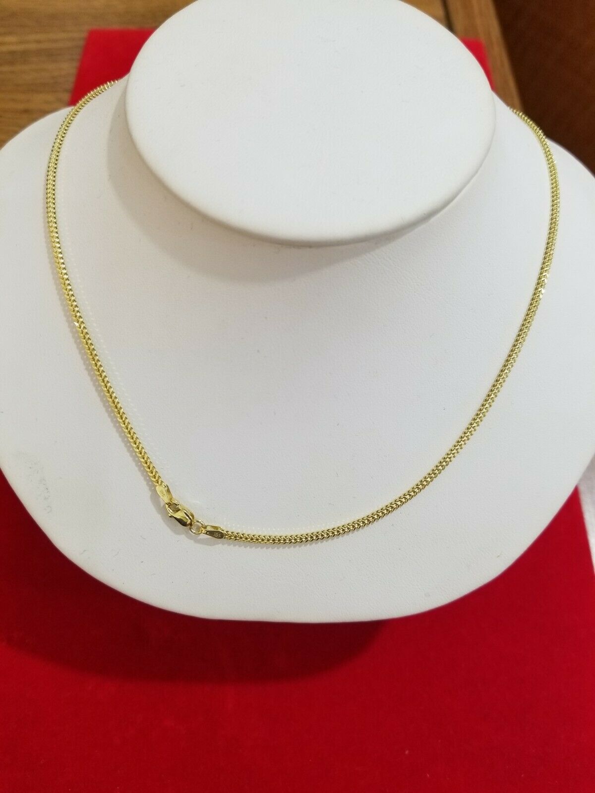 Ladies 10k Yellow Gold Necklace Franco Chain 16" - 26" For Pendant REAL Gold,Women - GoldenlinQ