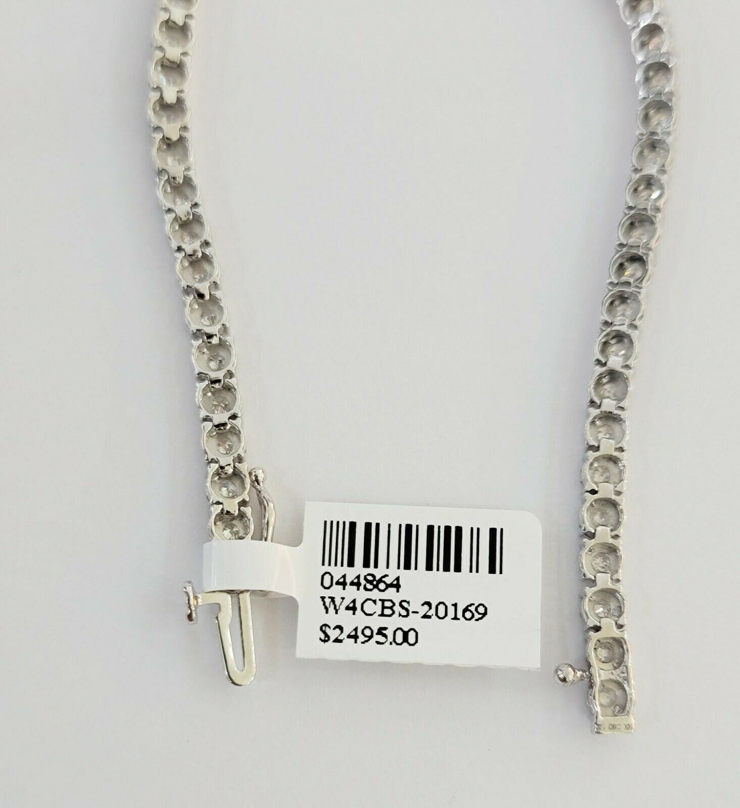 Ladies Solid 10k White Gold & 1 Ct Diamonds Bracelet 8" Box Clasp, Women's REAL - GoldenlinQ