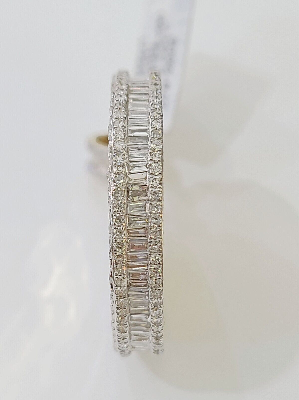 Memory Picture Charm Pendant REAL 14k Yellow God Genuine 3 CT Diamonds Mens 14KT - GoldenlinQ