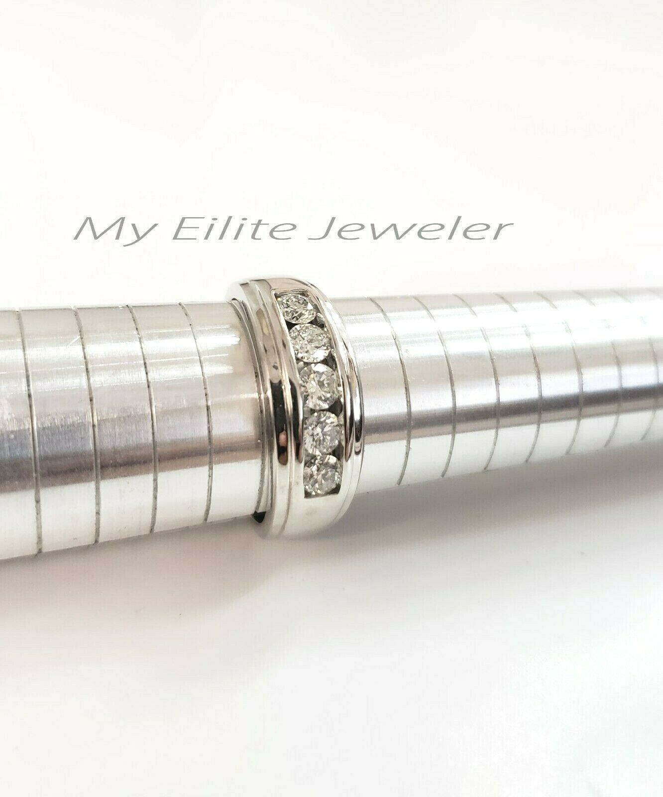 Men's 1 CT Solitaire Diamond Ring 10 K Solid White Gold Band Size 10 Thick Bands - GoldenlinQ