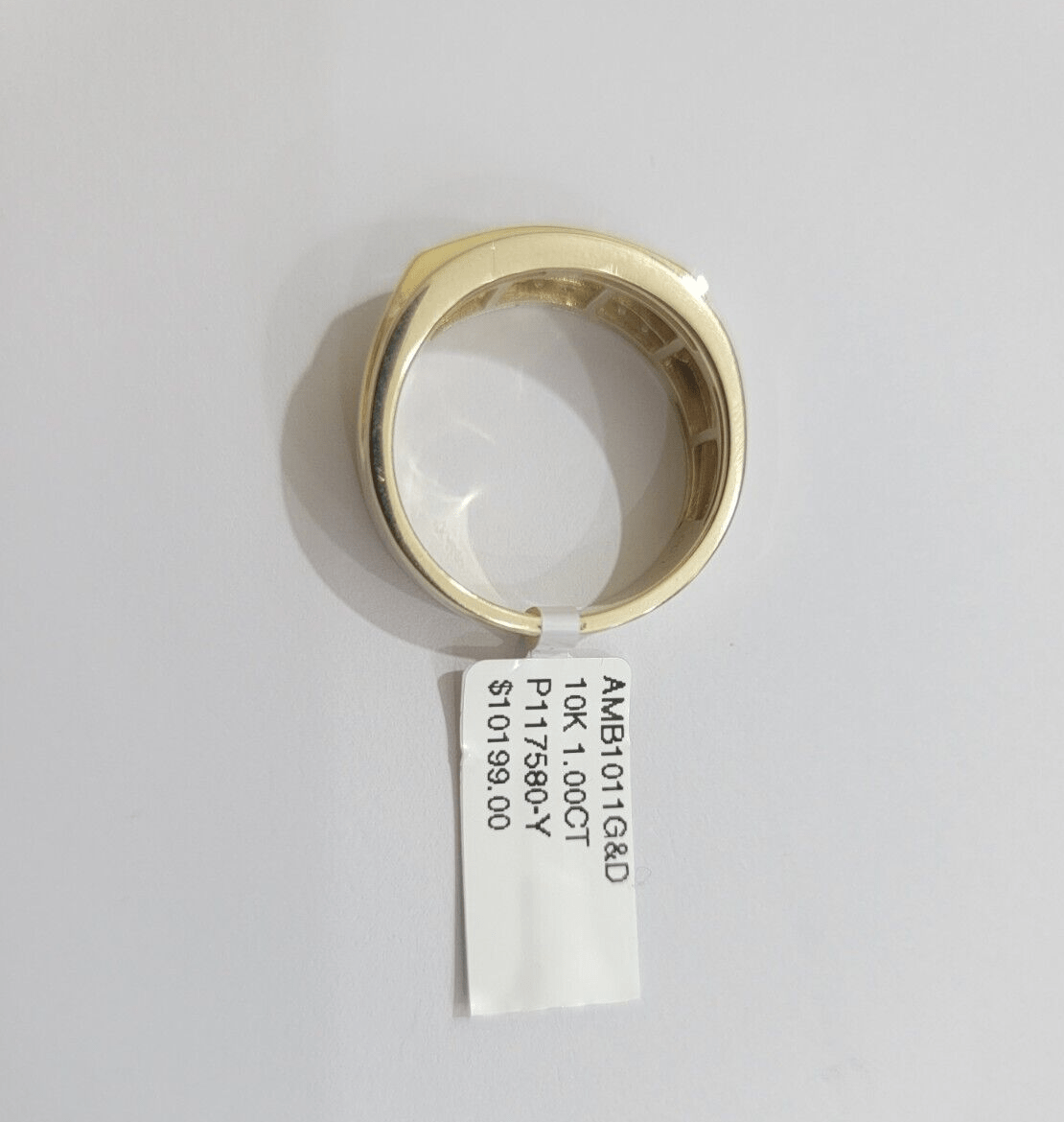 Real 10k 1CT Diamond Ring Men Band Natural Diamonds and Genuine 10kt Yellow Gold - GoldenlinQ