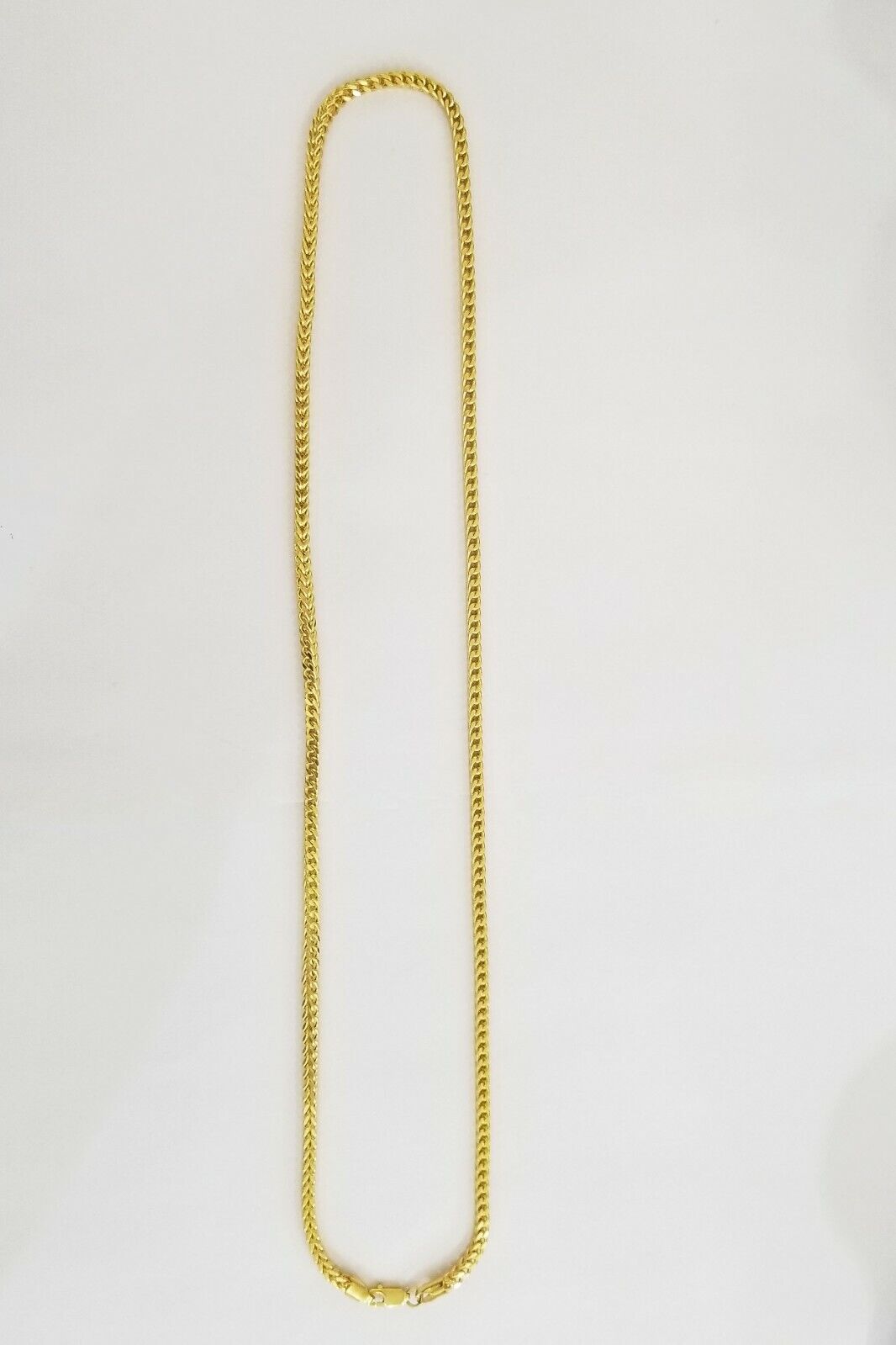 Real 10k Franco Yellow gold Chain 3mm 26 inch necklace lobster lock 10kt - GoldenlinQ