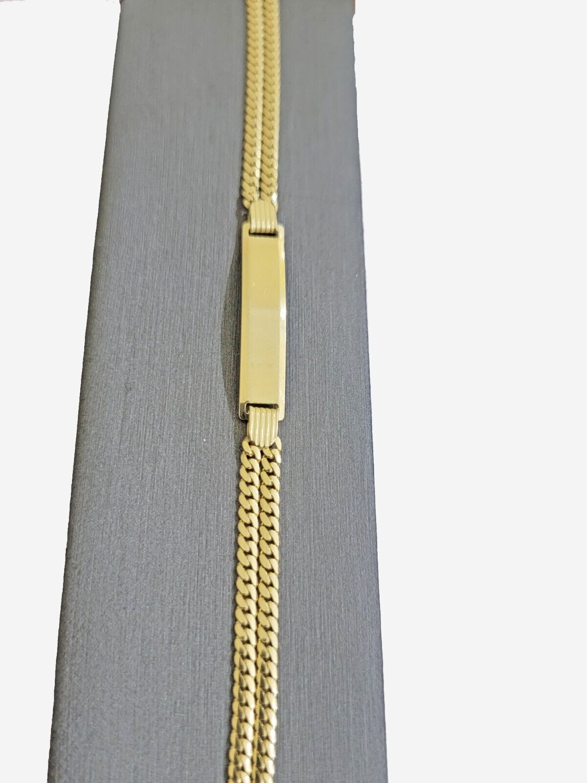 REAL 10k Gold Baby Bracelet ID Miami Cuban Link 5mm 6 Inch Kids SOLID , STRONG - GoldenlinQ