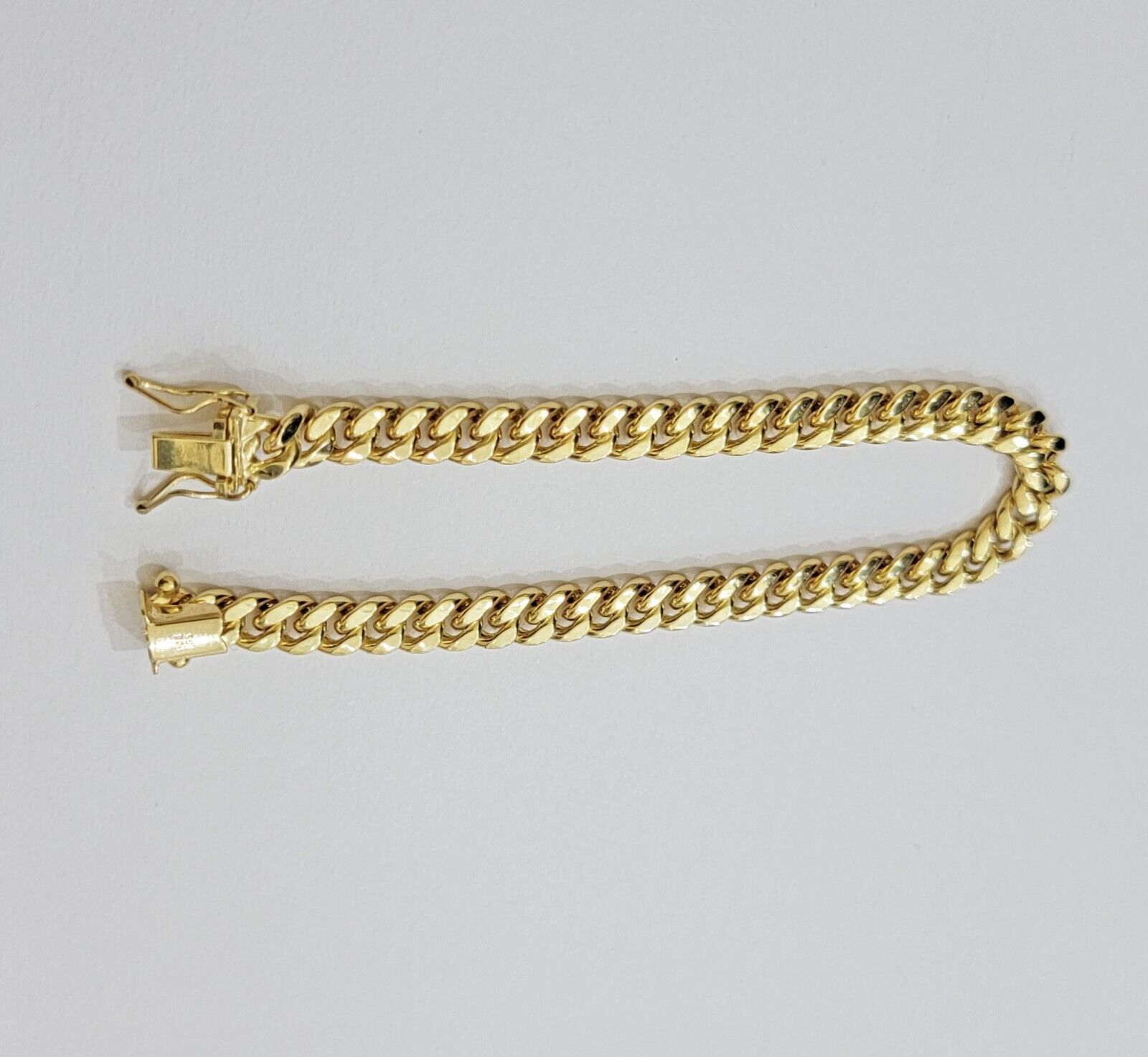 Real 10k Gold Bracelet 7 Inch 6mm Miami Cuban Link 10kt Yellow Gold For Women - GoldenlinQ