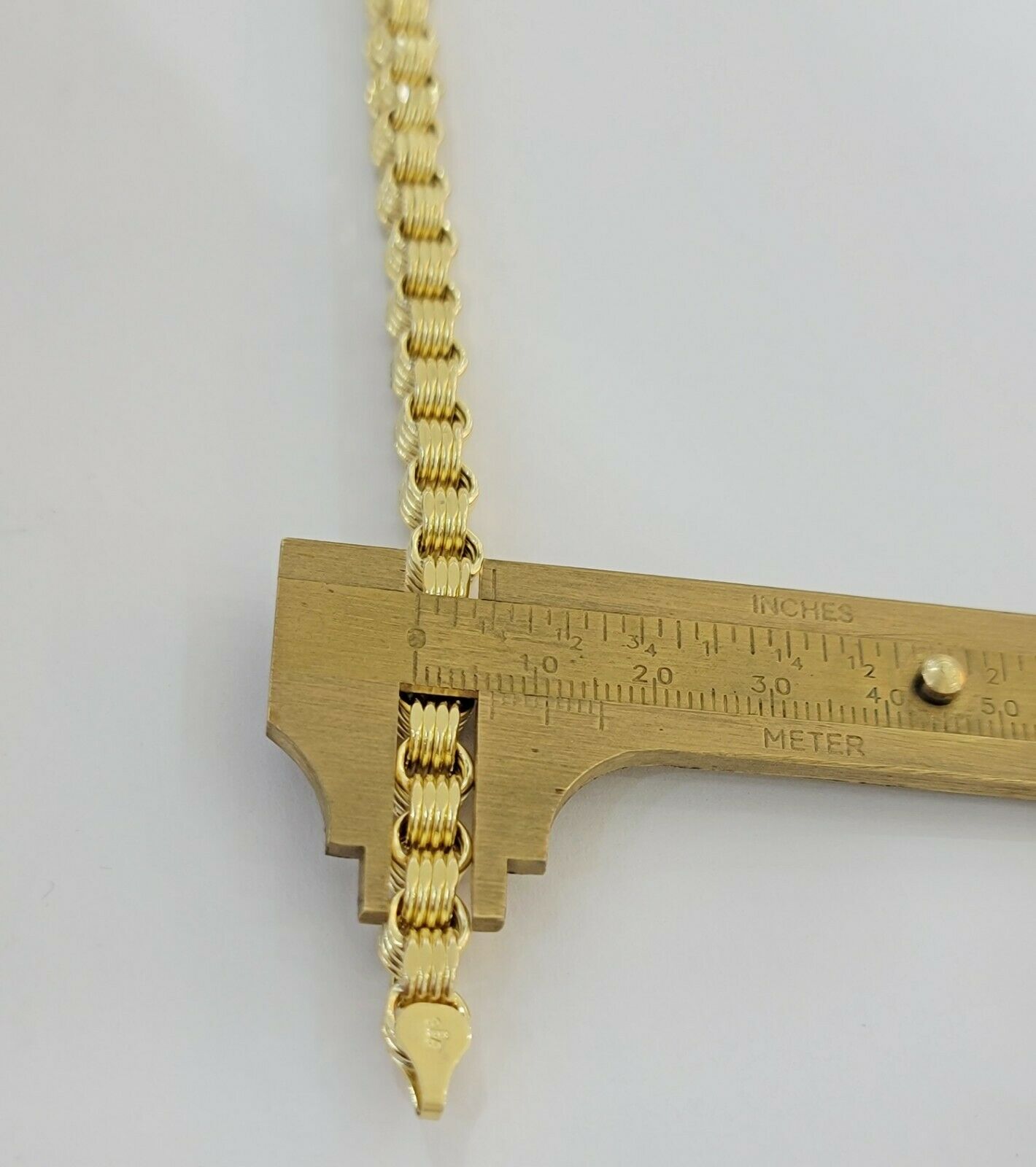 REAL 10k Gold Bracelet Byzantine Box 8" 6mm 10 kt Yellow Gold Men's Genuine 10kt - GoldenlinQ