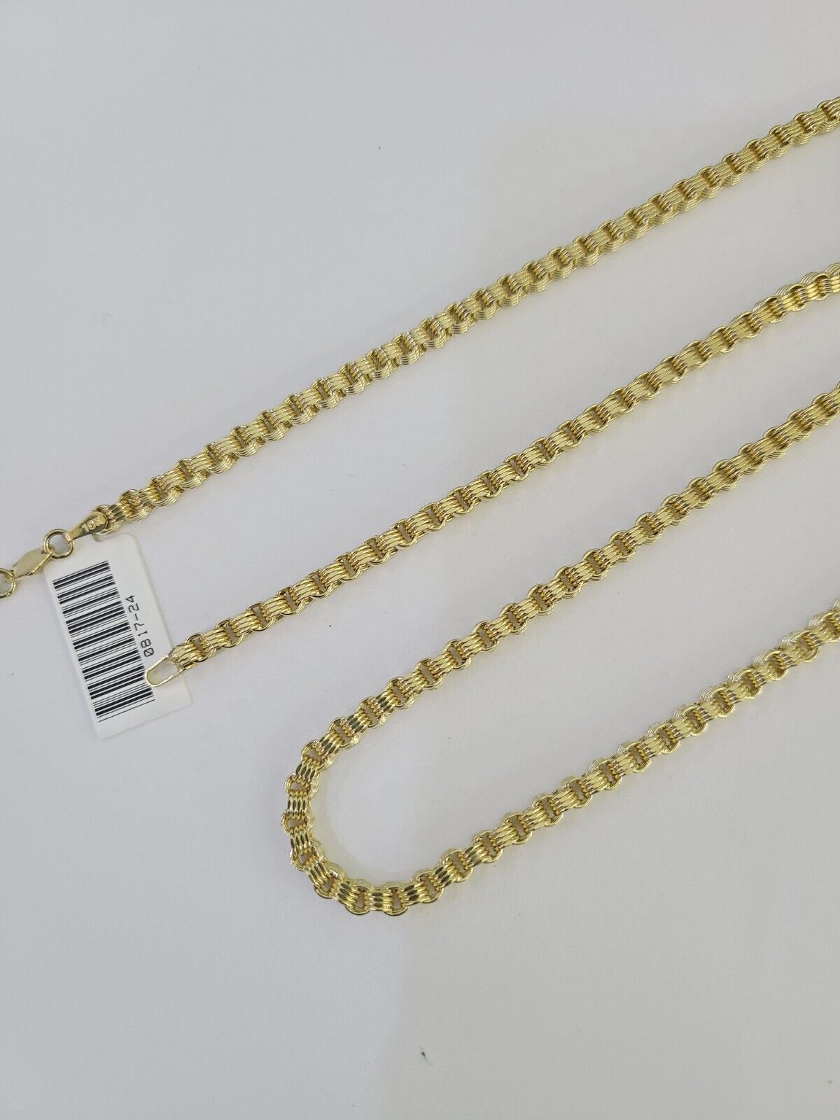 REAL 10k Gold Byzantine Chain Necklace Lobster Clasp 3mm 20" 22" 24" 26" 28" 30" - GoldenlinQ